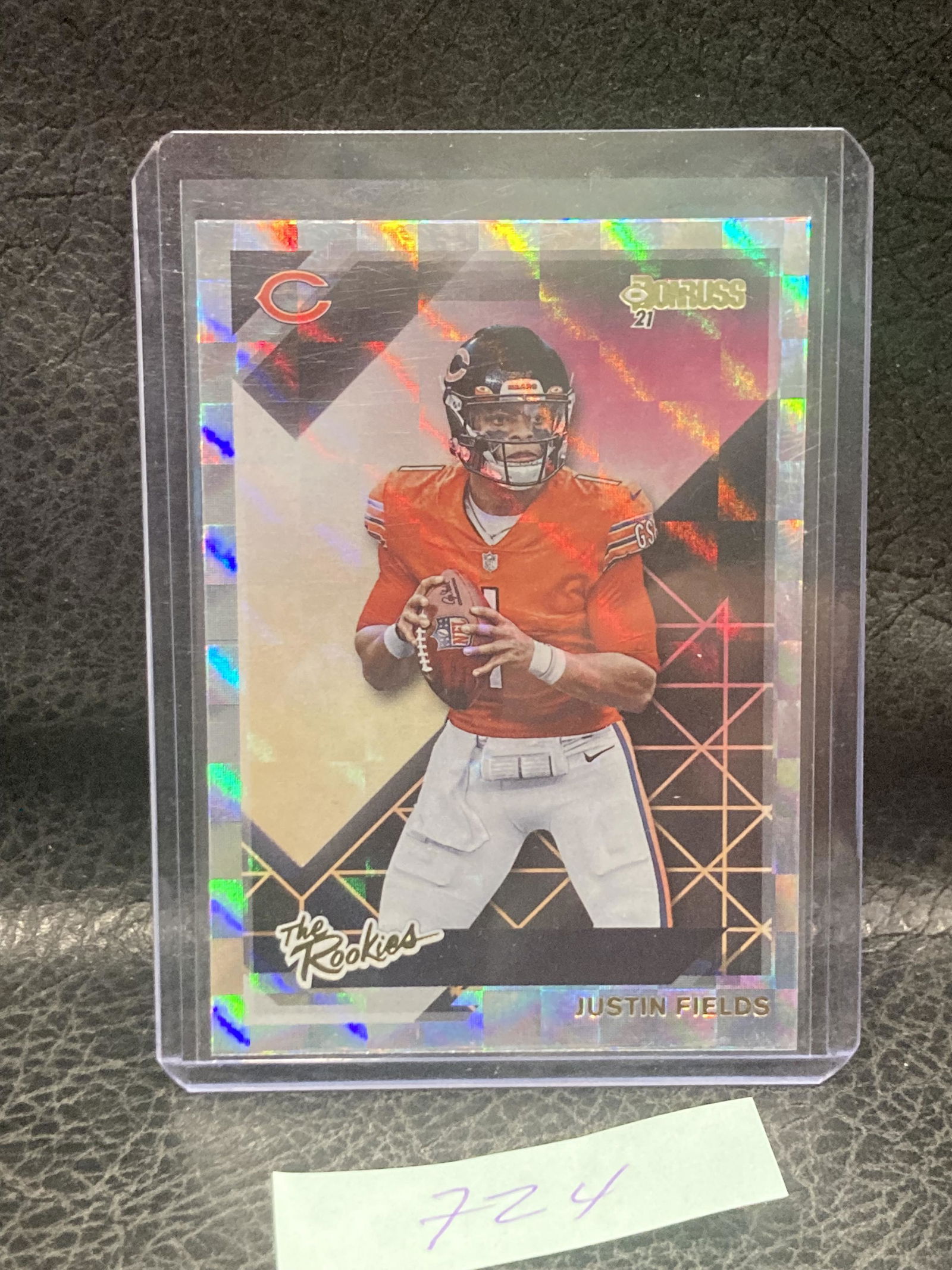 Justin Fields Donruss 21 The Rookies #TR-JFI Sp Rc Rookie Chicago Bears (1 of 2)