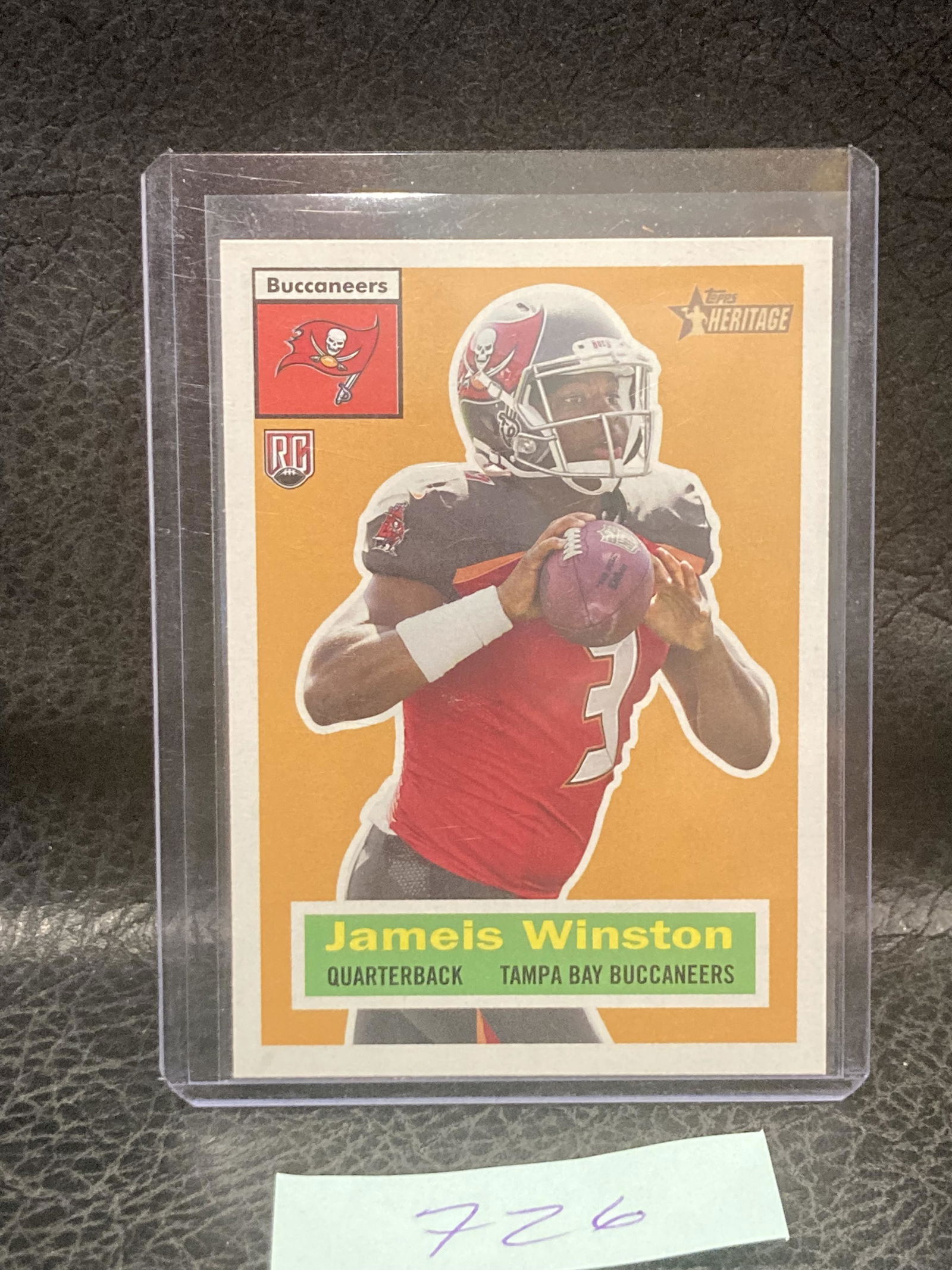 Jameis Winston 2015 Topps Heritage Rookie Card #3 Buccaneers Rc Hot (1 of 2)