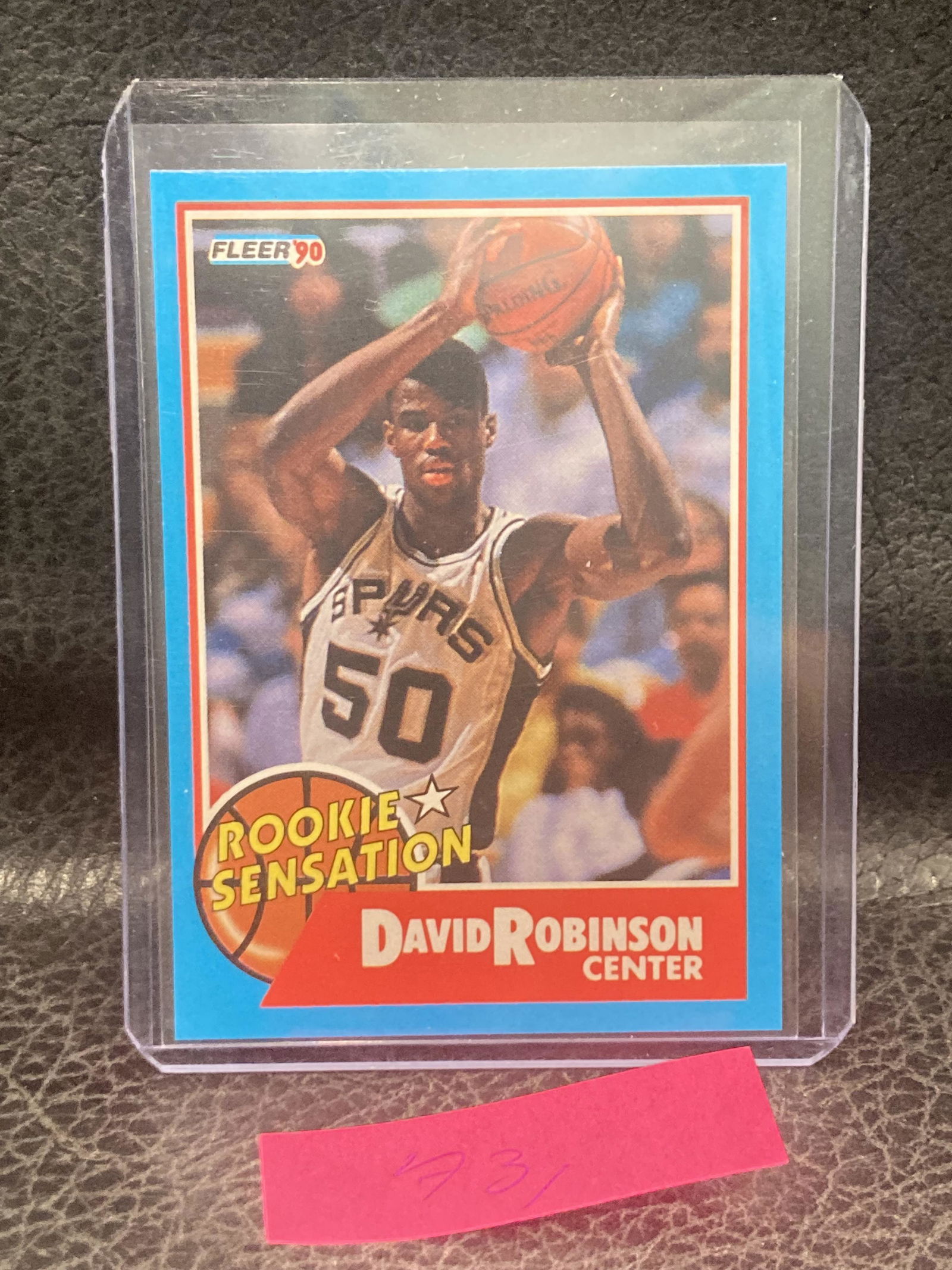 David Robinson 1990-91 Fleer Rookie Sensations #1 San Antonio Spurs Hof (1 of 2)