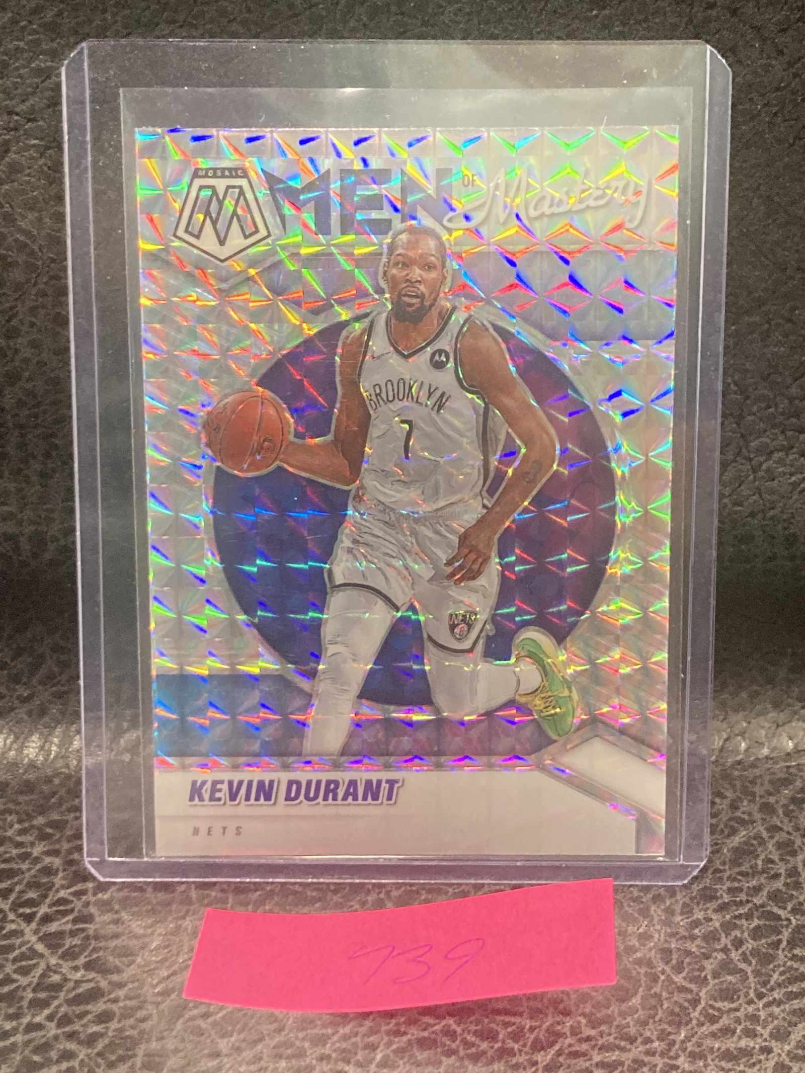 Kevin Durant 2020-21 Mosaic Men Of Mastery Mosaic Prizm Insert #1 Nets: Kevin Durant 2020-21 Mosaic Men Of Mastery Mosaic Prizm Insert #1 Nets