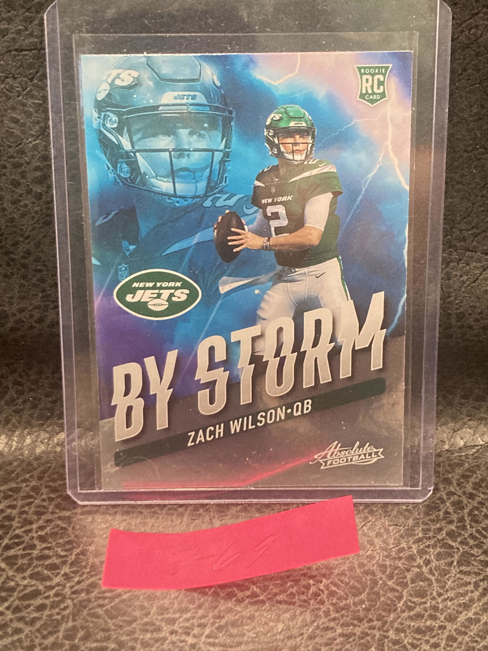 Zack Wilson 2021 Absolute By Storm Rc Jets Insert Rookie (1 of 2)