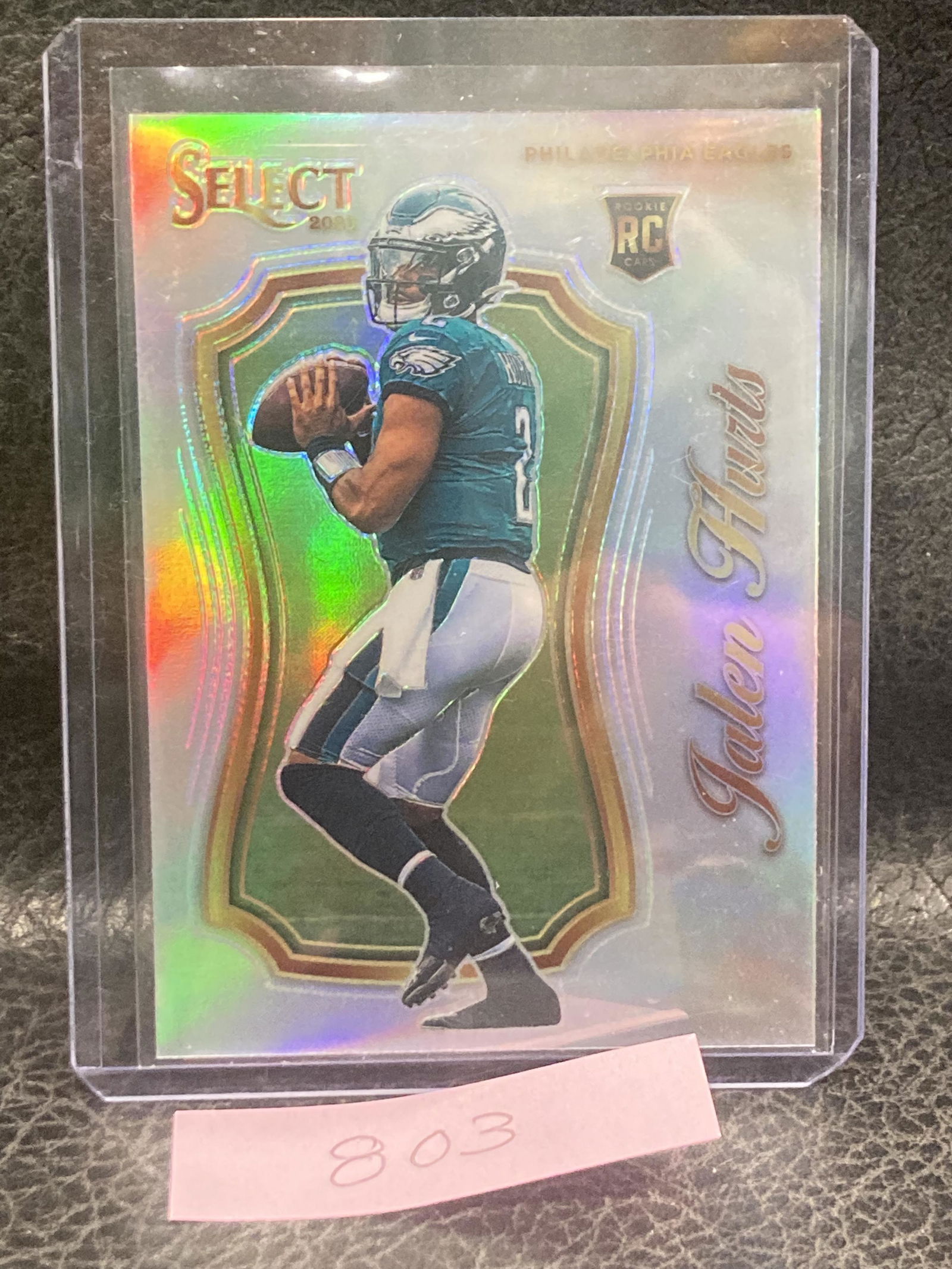 Jalen Hurts 2020 Select Certified Silver Prizm Rookie Rc Philadelphia Eagles (1 of 2)