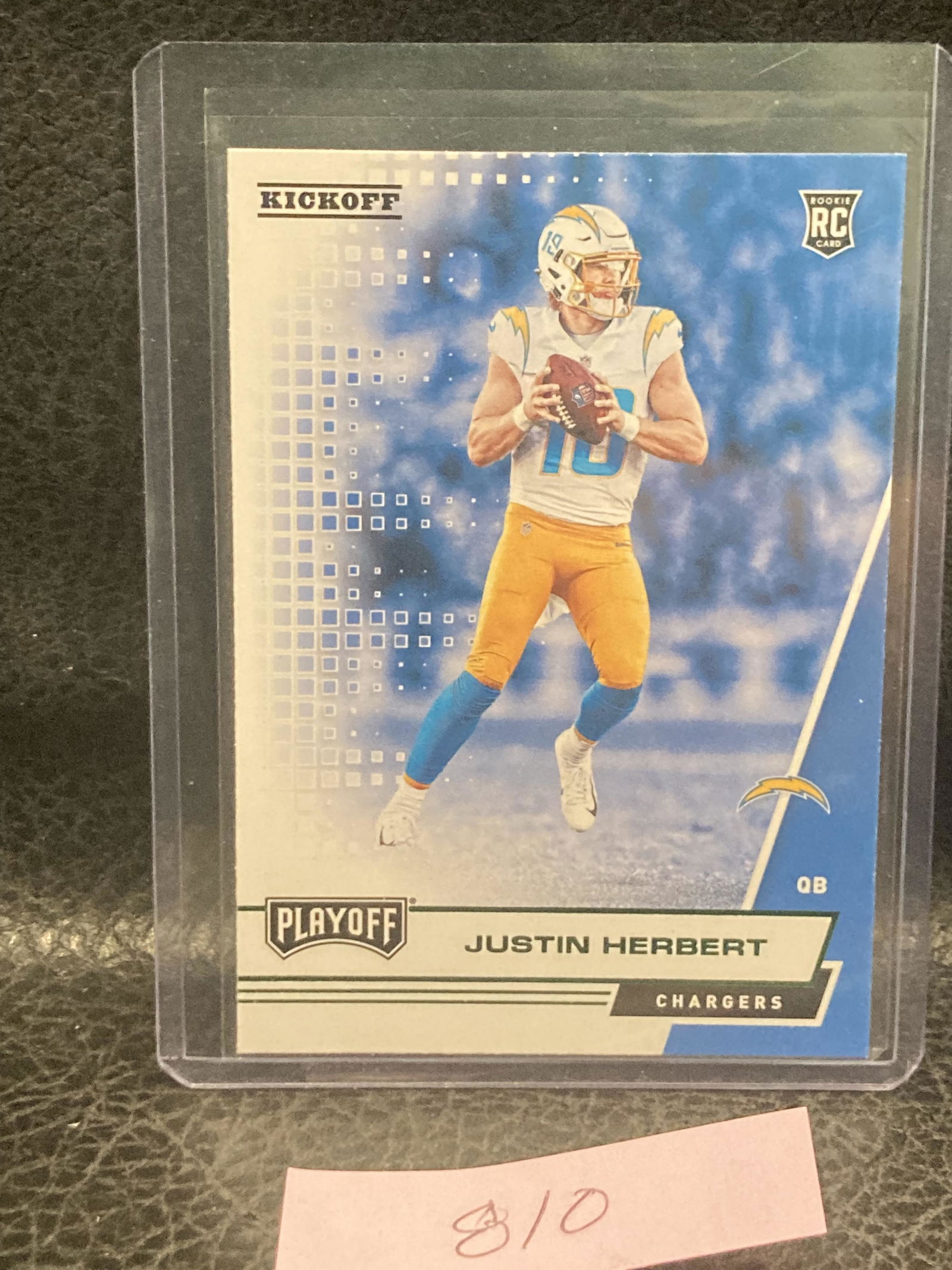 Green Kickoff 2020 Playoff Justin Herbert Los Angeles Chargers Rc Rookie (1 of 2)