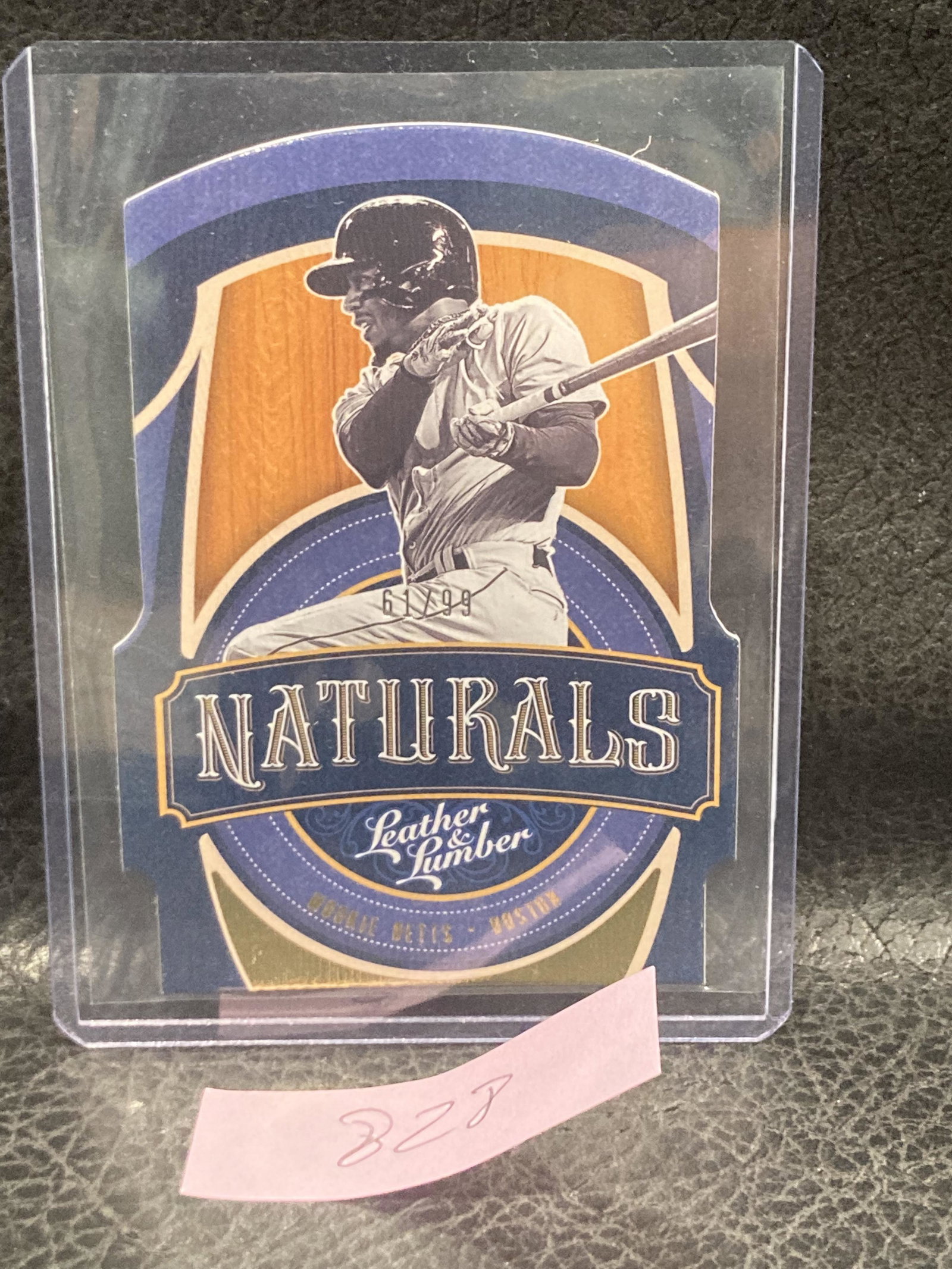 Mookie Betts2019 Leather & Lumber Naturals Gold /99 #N-8: Mookie Betts2019 Leather & Lumber Naturals Gold /99 #N-8