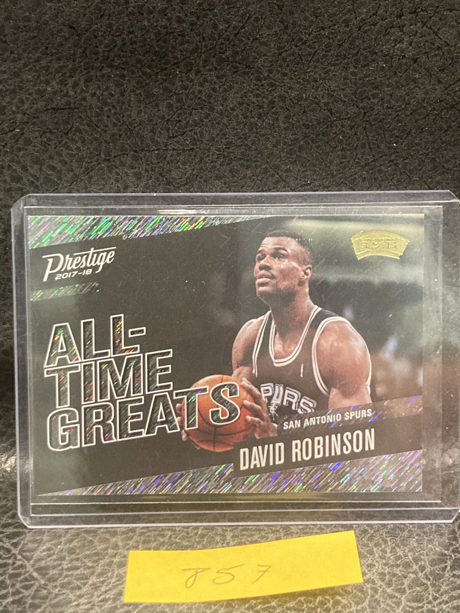 David Robinson 2017-18 Prestige Green Basketball All-Time Greats #13 Spurs: David Robinson 2017-18 Prestige Green Basketball All-Time Greats #13 Spurs