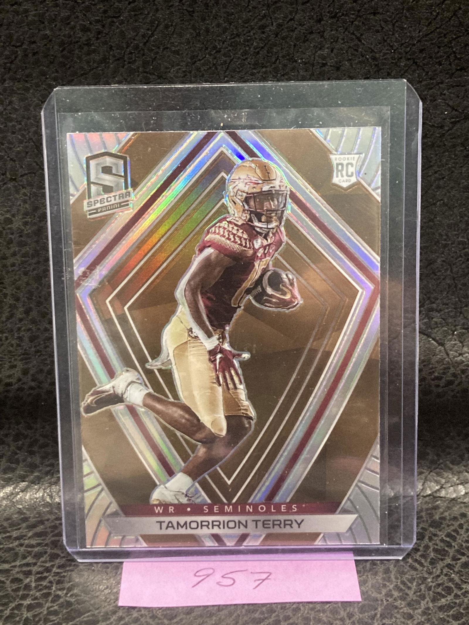 Tamorrion Terry 2021 Chronicles Draft Spectra Silver Prizm Seahawks Fsu (1 of 2)