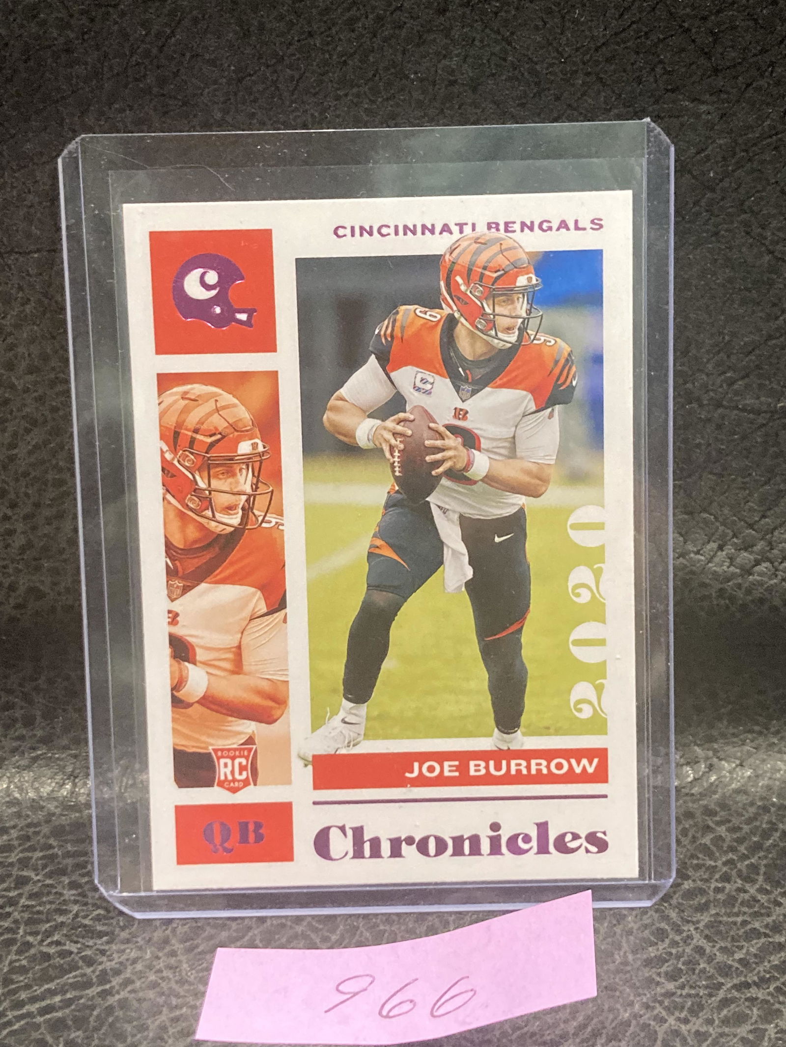 Joe Burrow 2020 Nfl Chronicles Rookie Rc #PA-1 Pink Parallel Bengals (1 of 2)