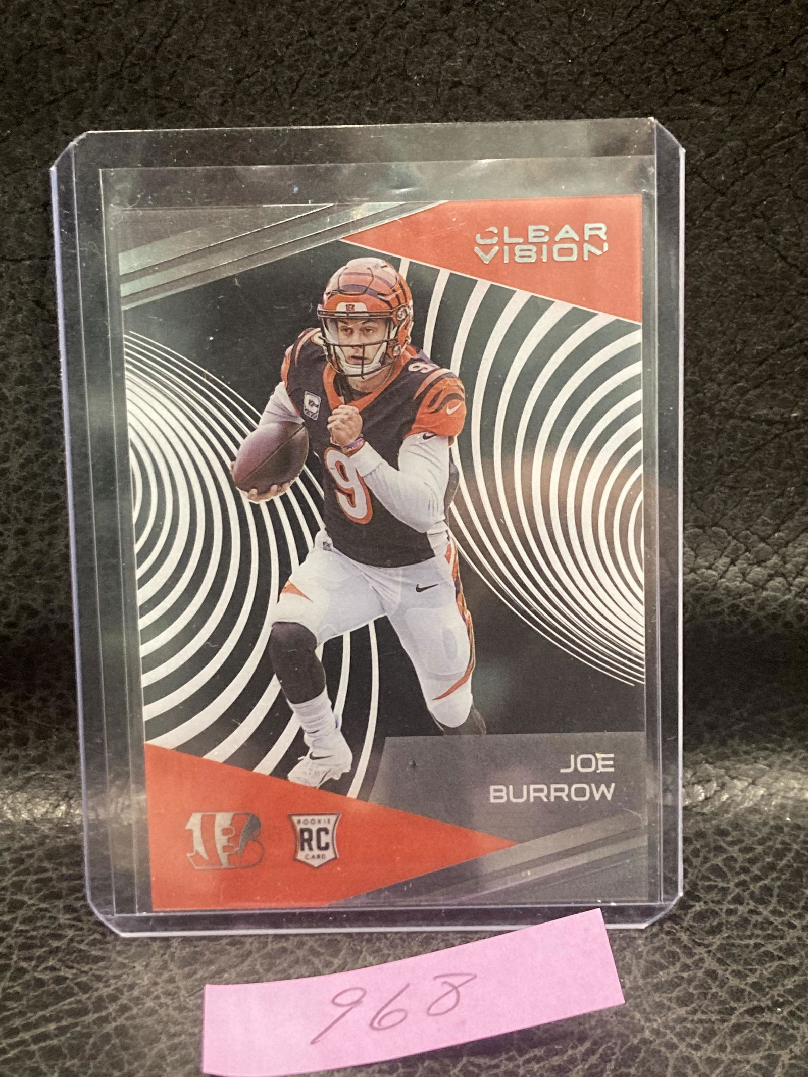 Joe Burrow 2020 Chronicles Clear Vision #CV-1 Rc Rookie Card Bengals (1 of 2)