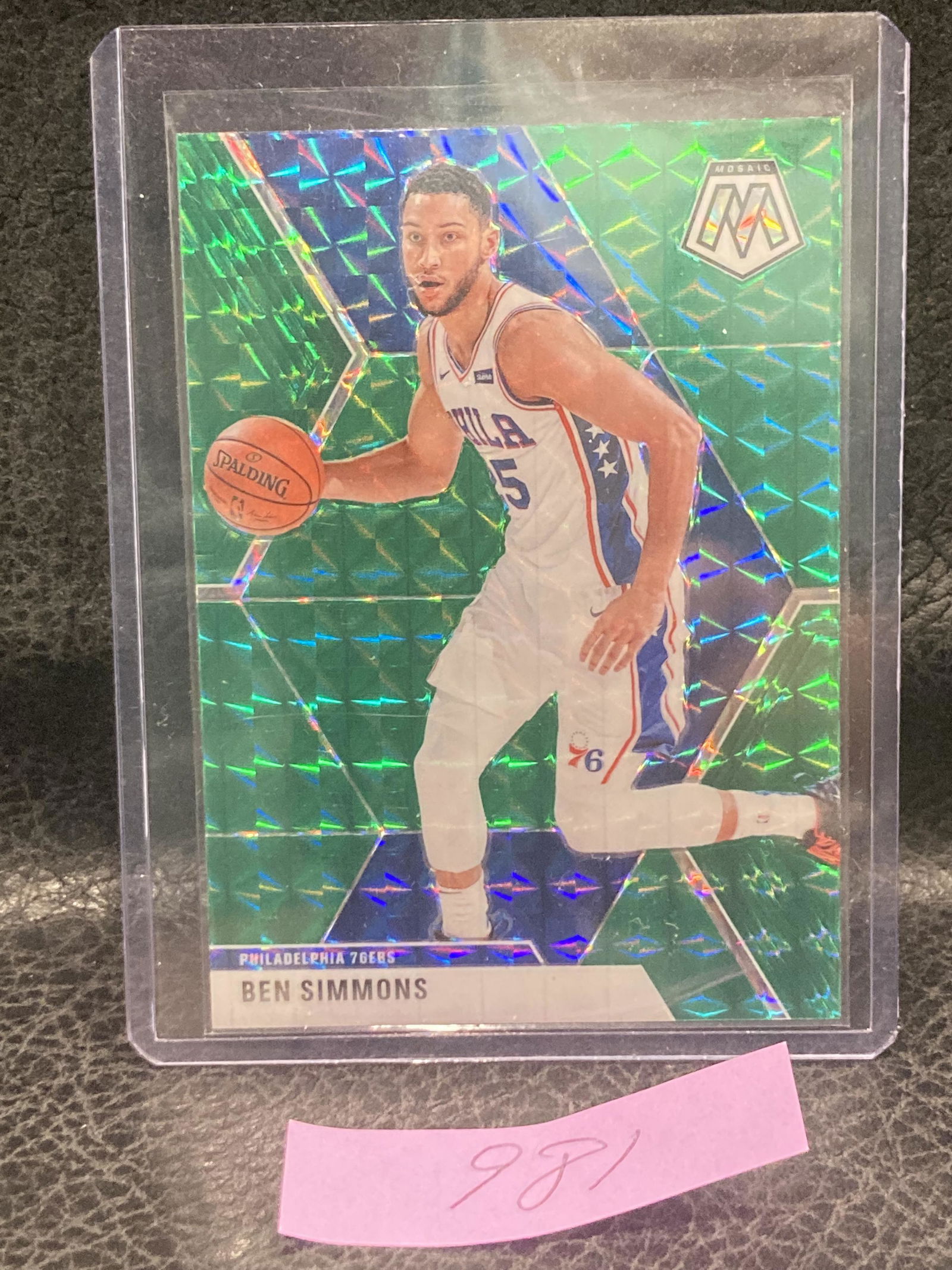 Ben Simmons 2019 Panini Mosaic Green Prizm #149 Nets (1 of 2)