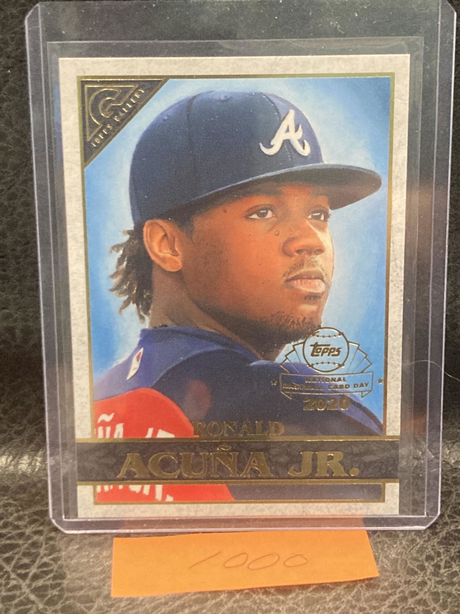 Ronald Acuna Jr. 2020 Topps Gallery Preview National Baseball Card Day Braves (1 of 2)