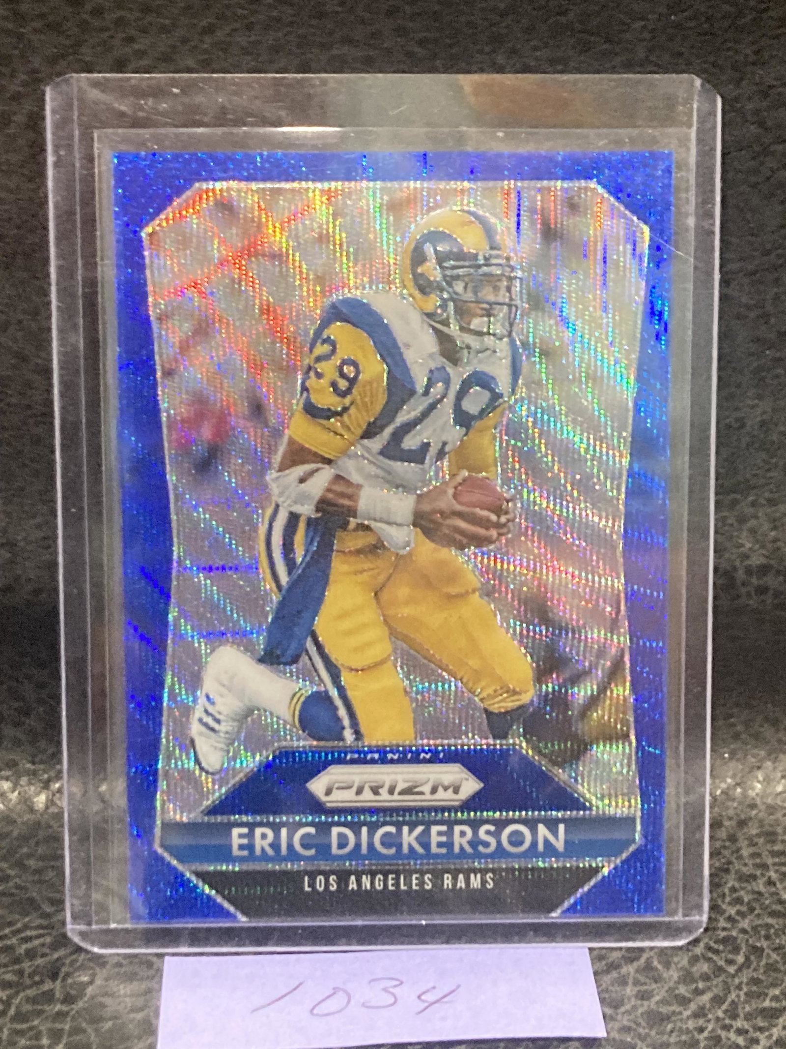 Eric Dickerson 2015 Prizm Blue Wave Prizm #188 Rams #/150: Eric Dickerson 2015 Prizm Blue Wave Prizm #188 Rams #/150