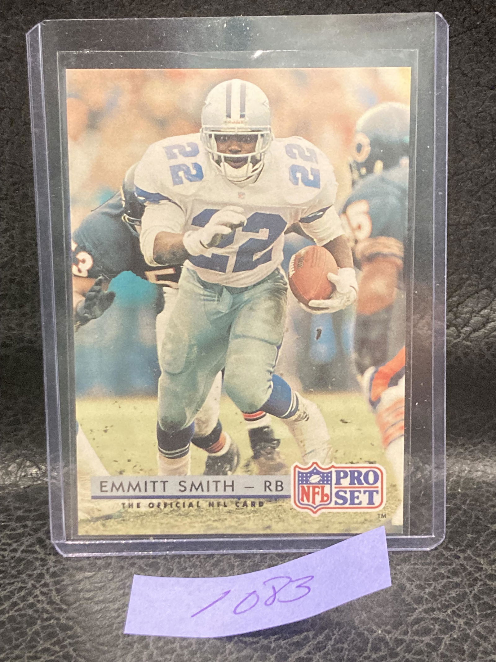 Emmit Smith1992 Pro Set Football Card Dallas Cowboys Rushing Leader #150 (1 of 2)