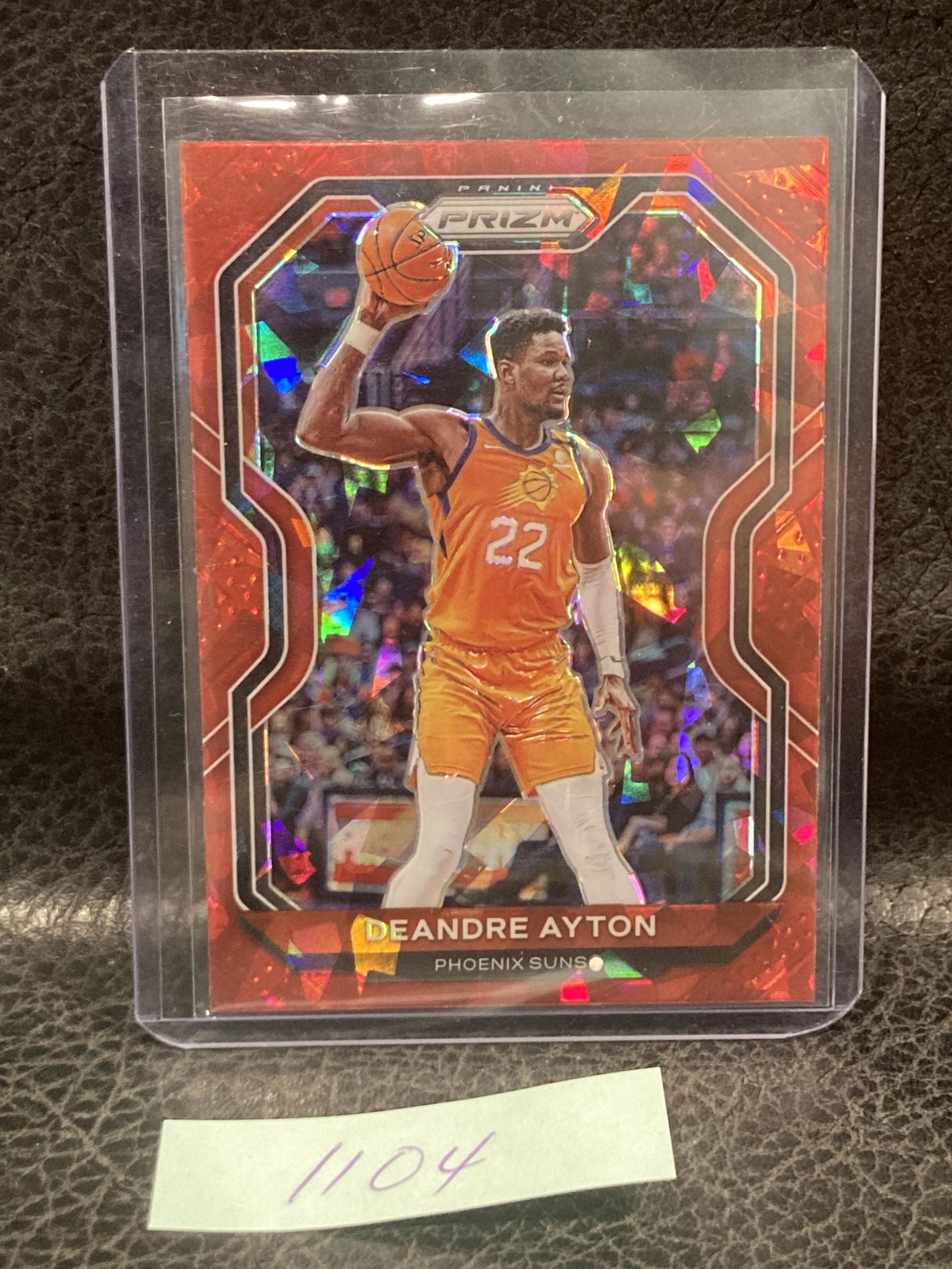 Deandre Ayton Red Prizm Cracked Ice Phoenix Suns #5 (1 of 2)