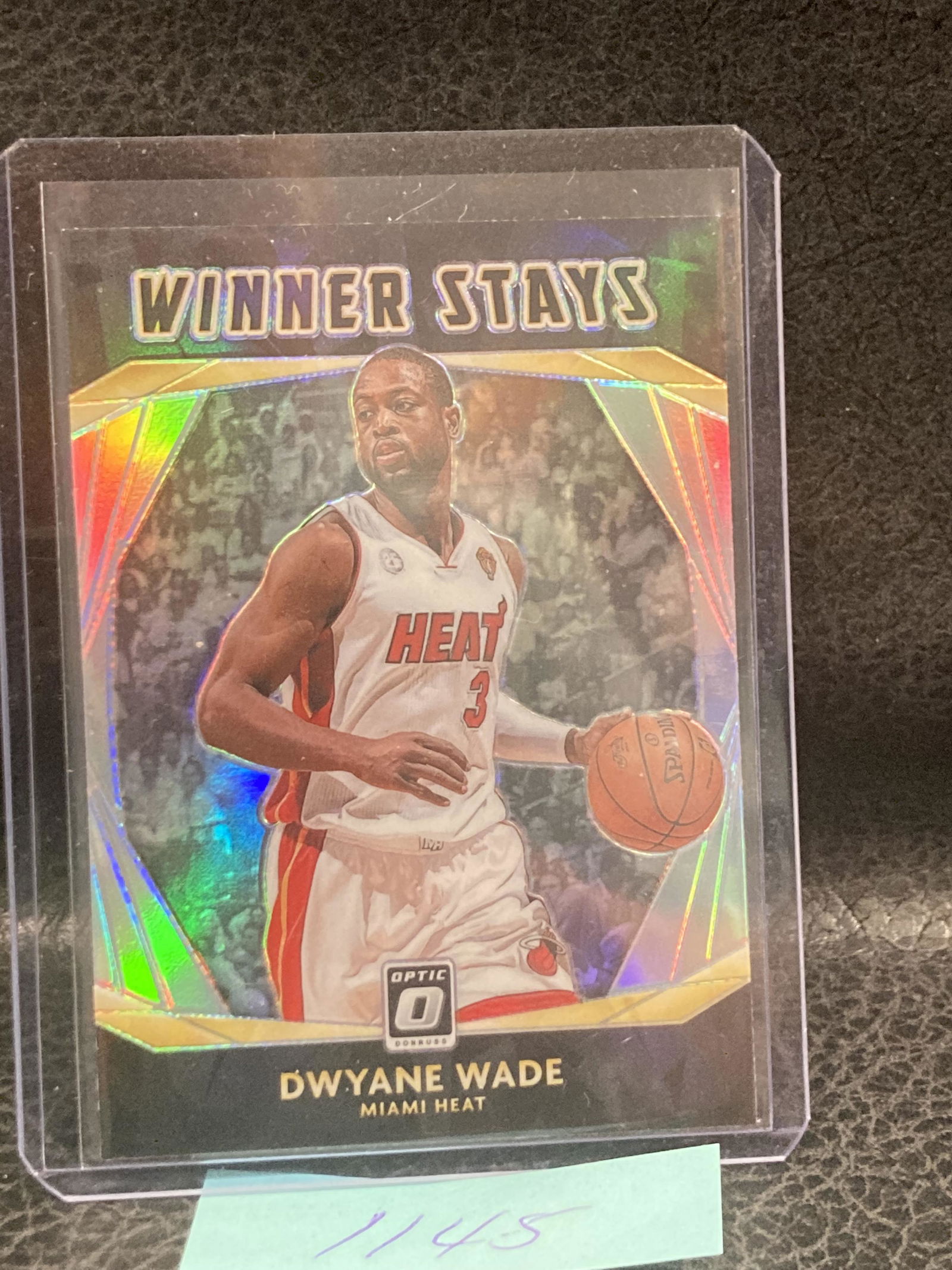 Dwayne Wade 2021 Donruss Optic Winner Stays Heat Hof D Wade Dwyane (1 of 2)