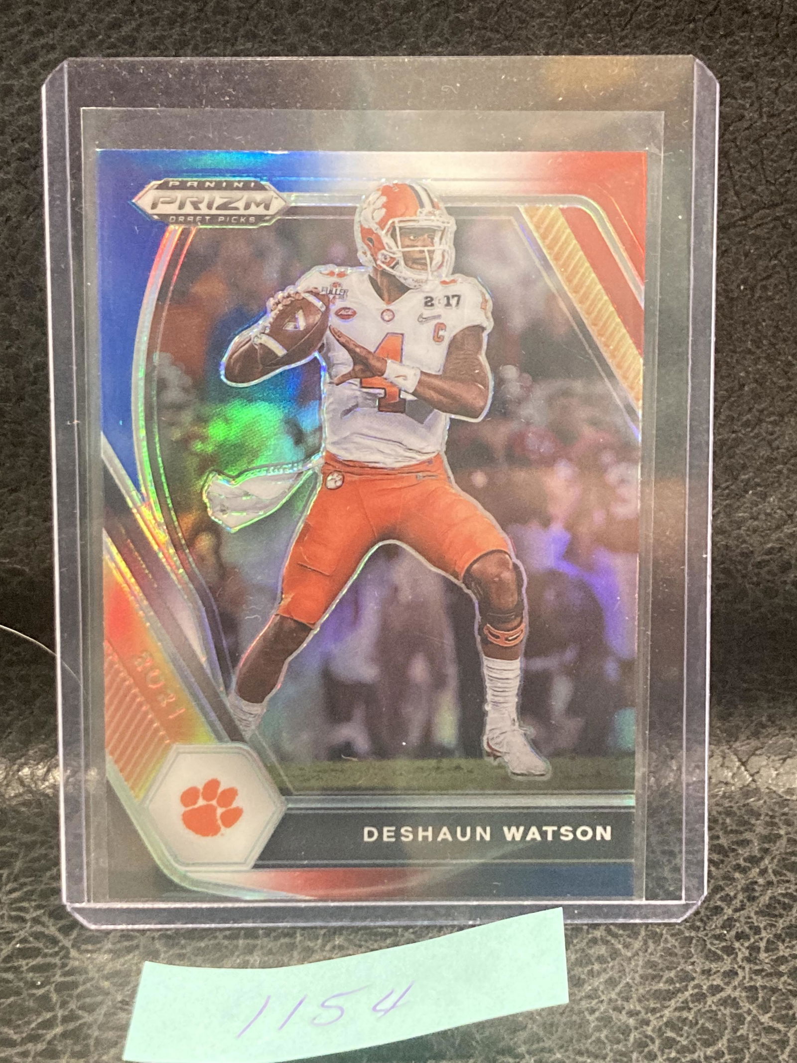 Deshaun Watson 2021 Prizm Draft Picks #2 Red White Blue Prizm Texans Tigers (1 of 2)