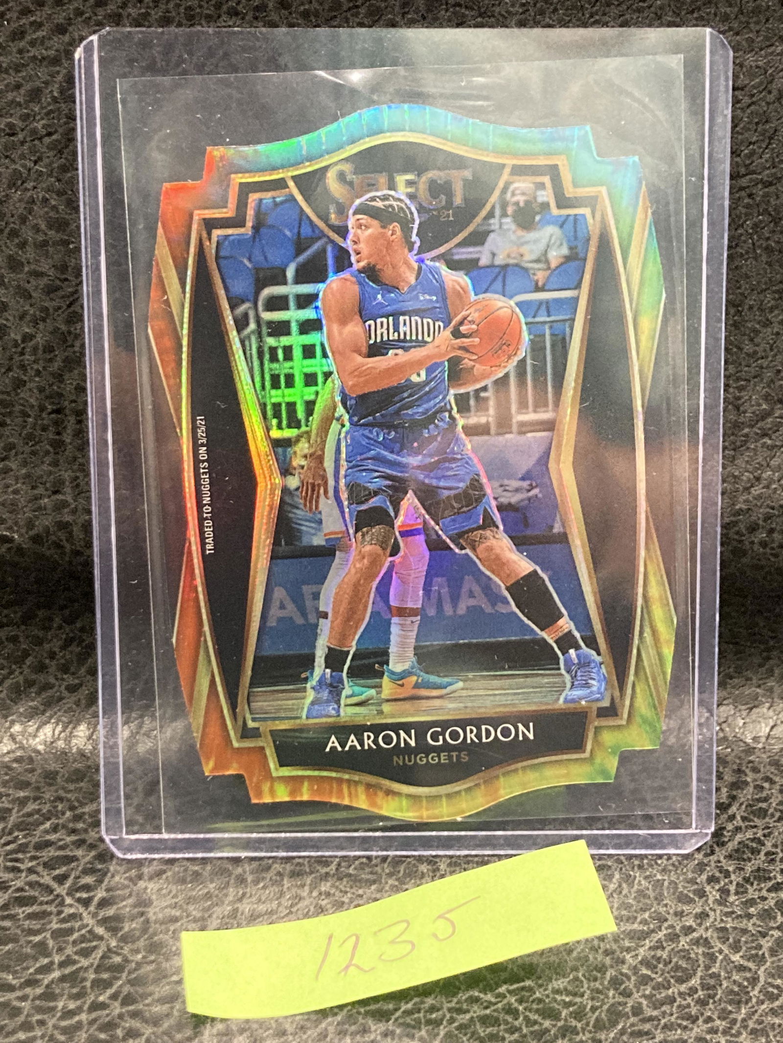 Aaron Gordon 2020-21 Select #134 Tie-Dye Die-Cut Prizm" Sp #/25 Orlando Magic (1 of 2)