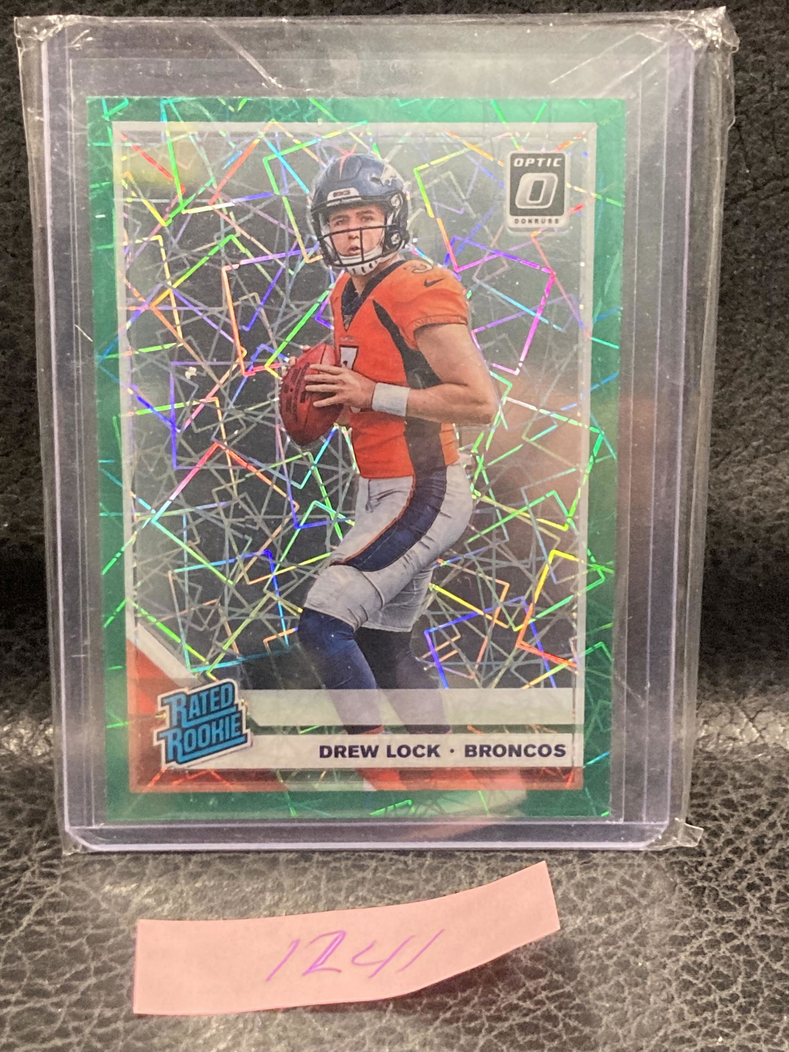 Drew Lock 2019 Donruss Optic Rated Rookies Green Velocity Prizm Rookie Rc (1 of 2)