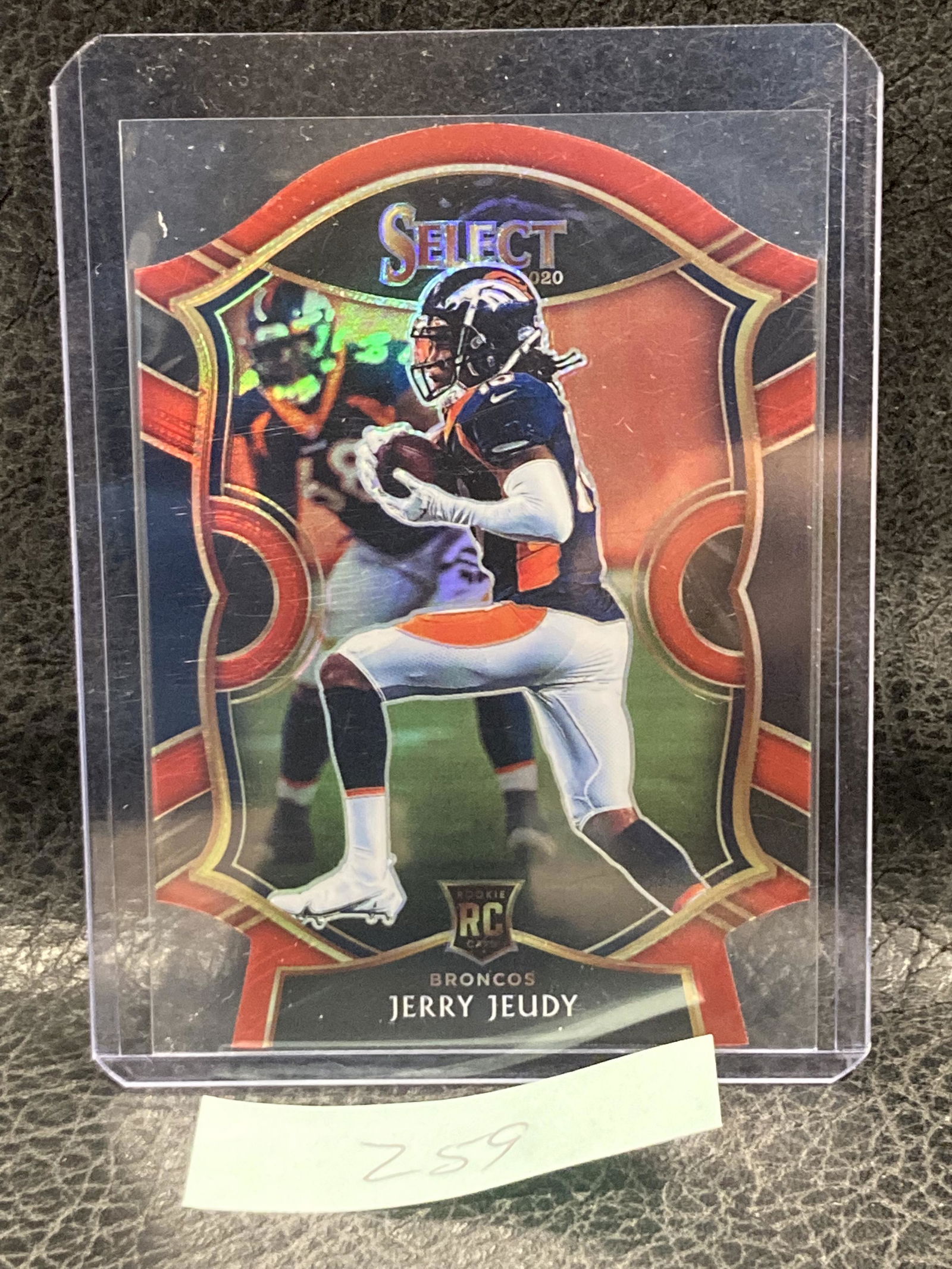 Jerry Jeudy2020 Select Concourse Orange Prizm Die Cut #56 Broncos (1 of 2)