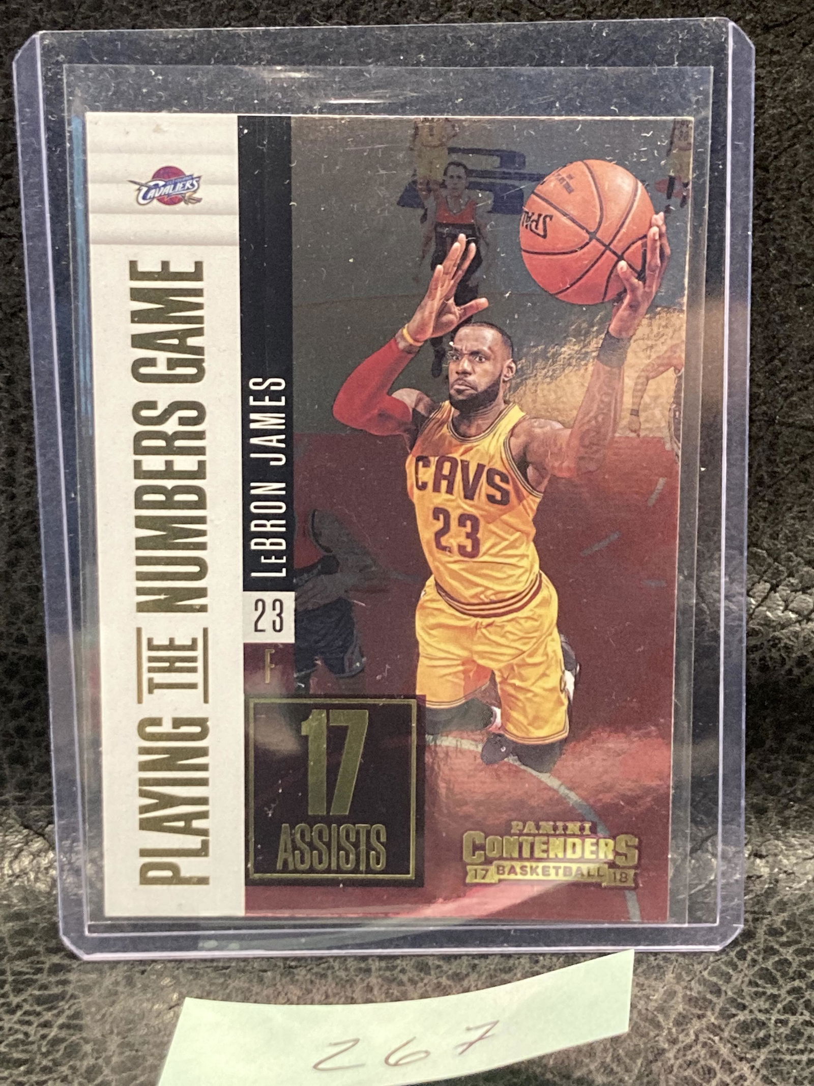 Lebron James 2017-18 Panini Contenders Playing The Numbers Game #19 (1 of 2)