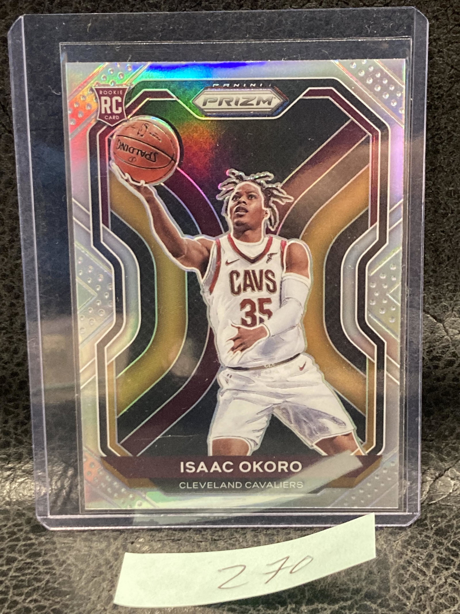 Isaac Okoro 2020-21 Prizm #298 (RC) Rookie Clevland Cavaliers: Isaac Okoro 2020-21 Prizm #298 (RC) Rookie Clevland Cavaliers