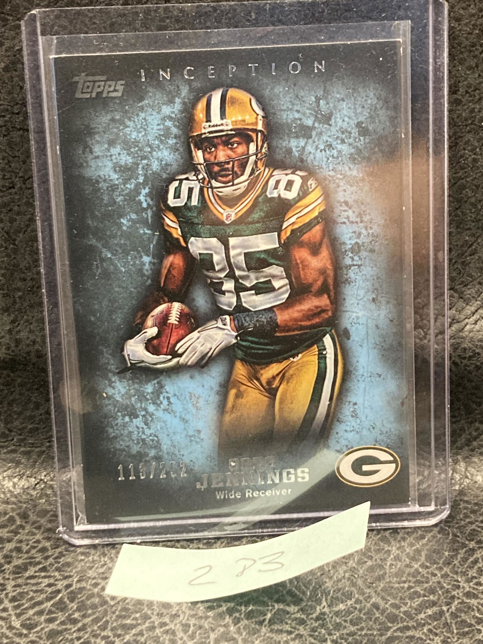Greg Jennings 2012 Topps Inception Sp Insert #'D 020/252 Packers Nfl Star (1 of 2)