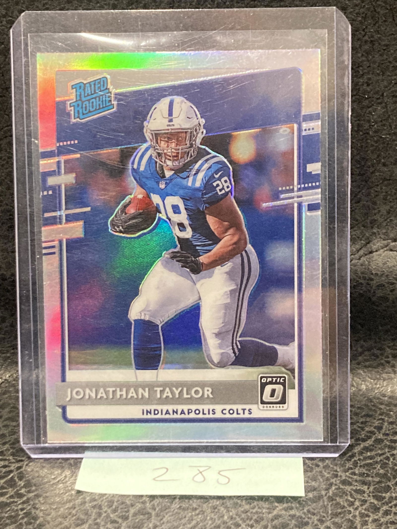 Jonathan Taylor 2020 Donruss Optic #167 Holo Prizm Rated Rookie Rc (1 of 2)