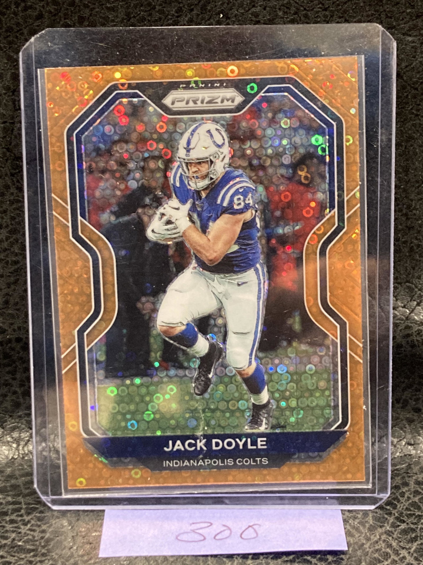 Jack Doyle 2020 Prizm Orange Disco 17 #87 Colts: Jack Doyle 2020 Prizm Orange Disco 17 #87 Colts