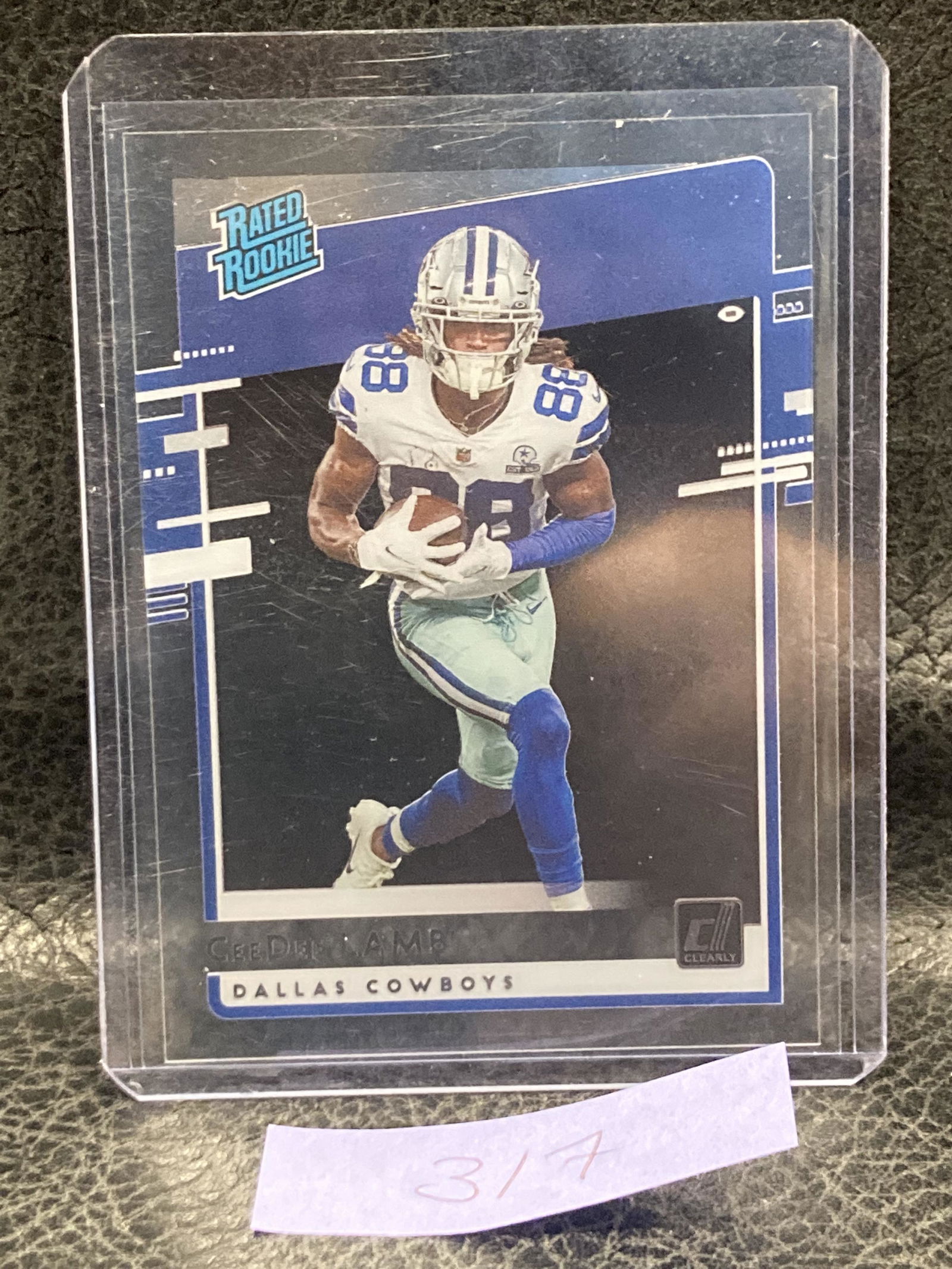 Ceedee Lamb 2020 Chronicles #RR-CL Clearly Donruss Rated Rookie Rc Cowboys (1 of 2)
