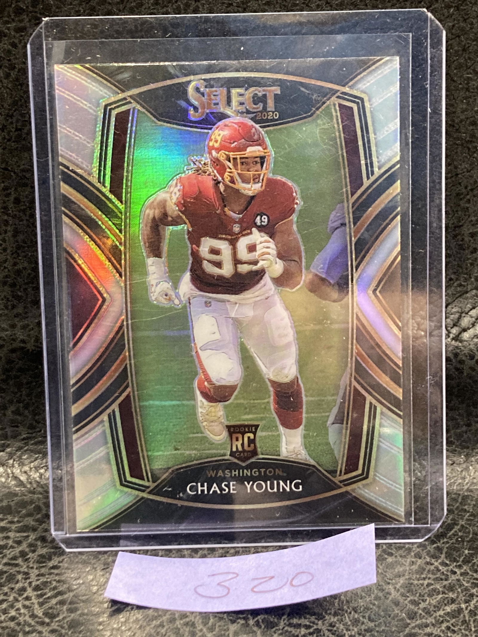 Chase Young 2020 Select Silver Prizm Club Level Washington Rookie (1 of 2)