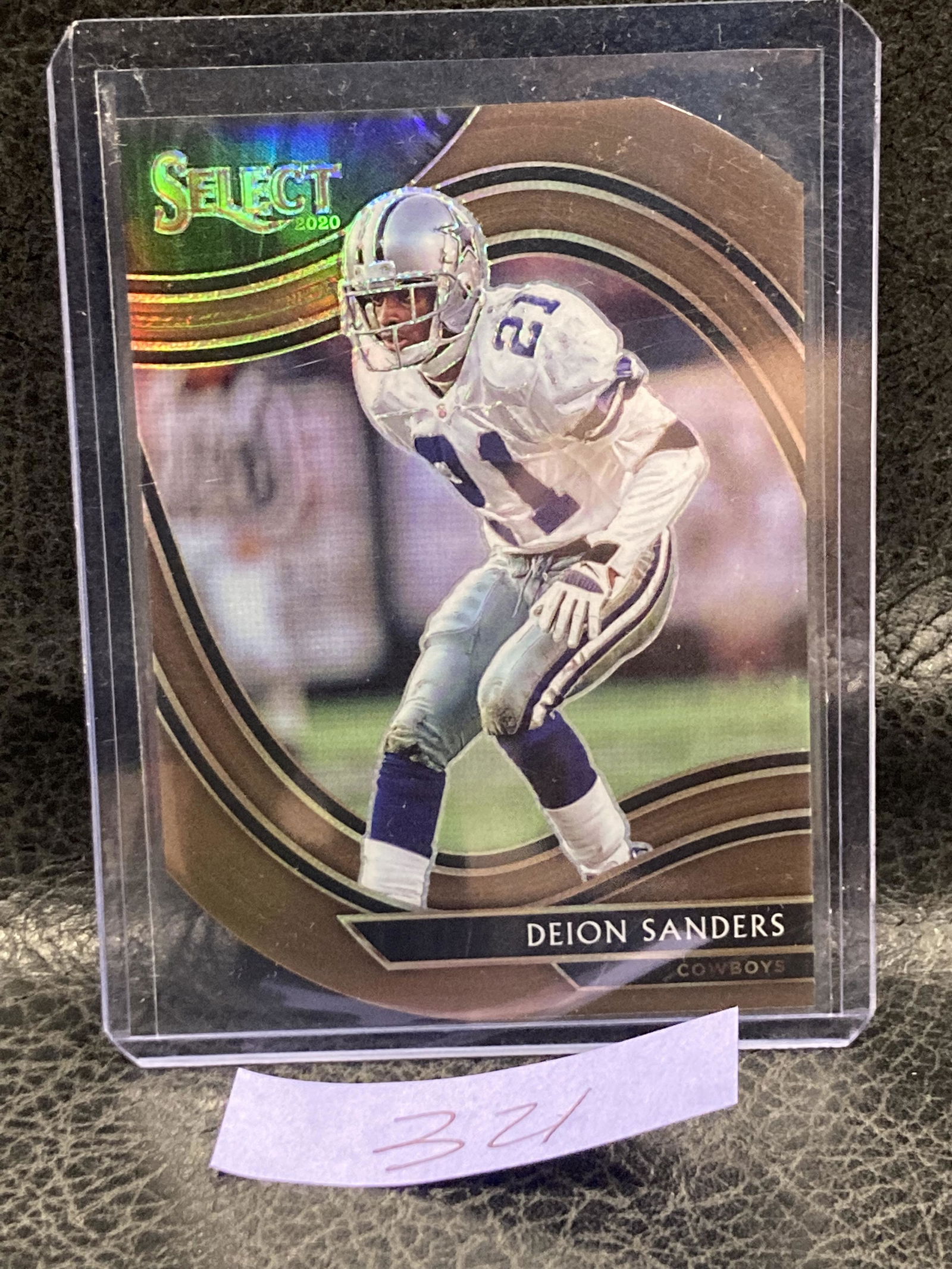 Deion Sanders 2020 Select Field Level Copper Prizm Die Cut /355 Cowboys (1 of 2)