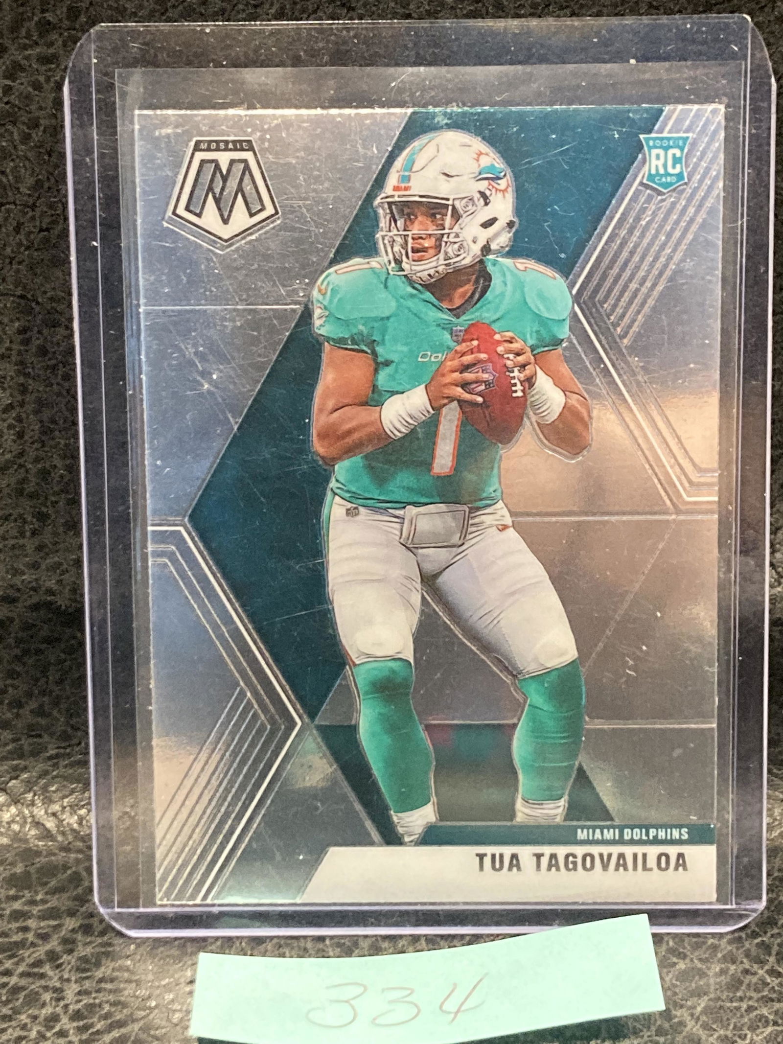Tua Tagovailoa 2020 Mosaic Rookie Base Rc #203 Miami Dolphins (1 of 2)
