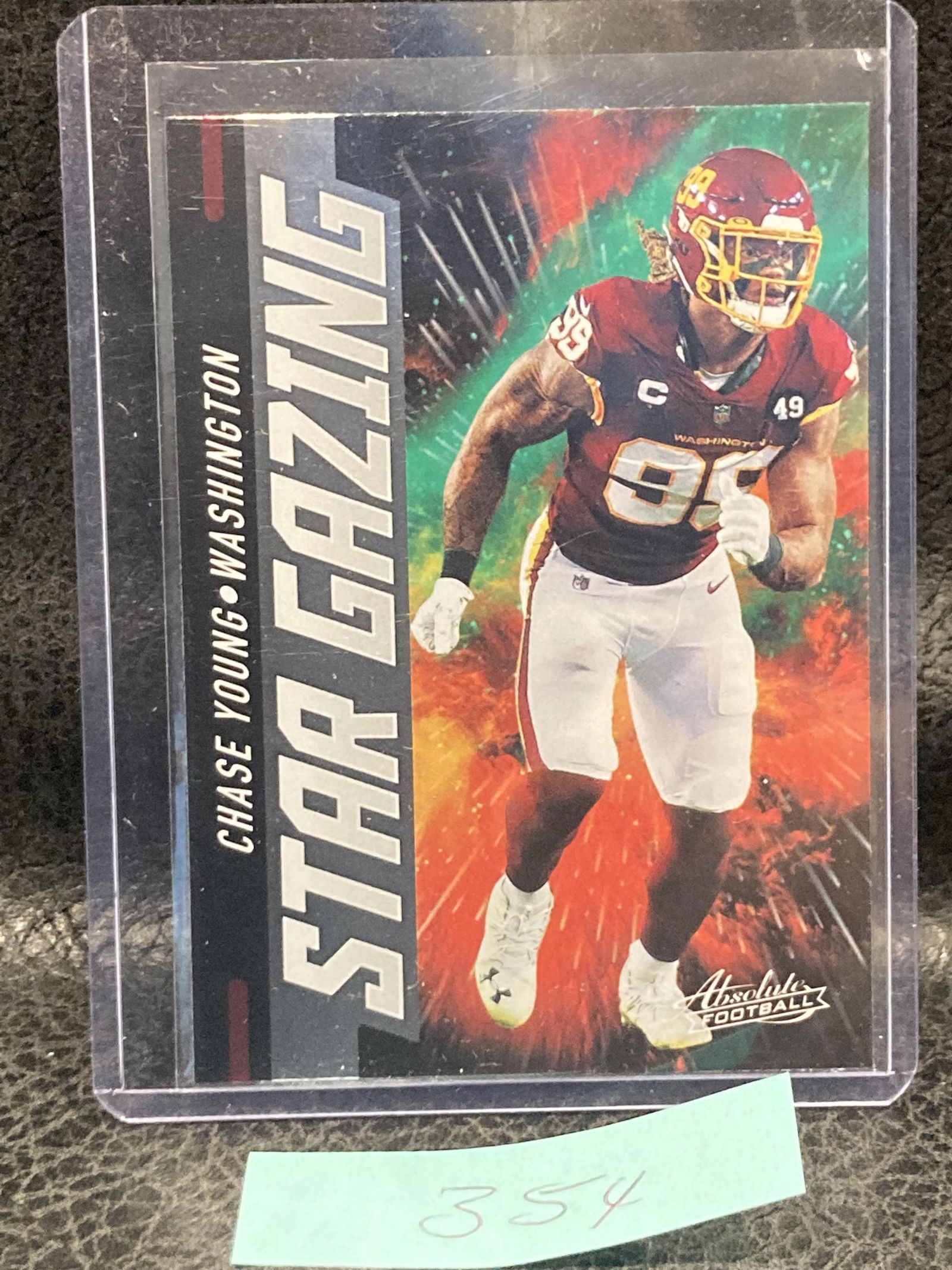 Chase Young 2021 Absolute Star Gazing Insert Washington #SG15 (1 of 2)