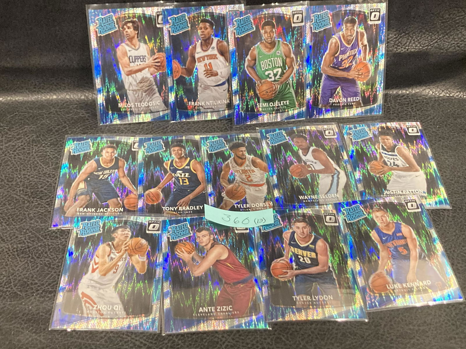 2017-18 Optic Shimmer Lot Of 13 Basketball Cards (1 of 3)