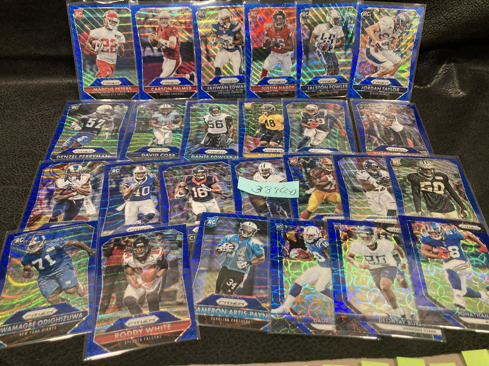Mixed Lot Of Blue Prizm Wave Scope Football Prizms Lot Of 24 Cards: Mixed Lot Of Blue Prizm Wave Scope Football Prizms Lot Of 24 Cards