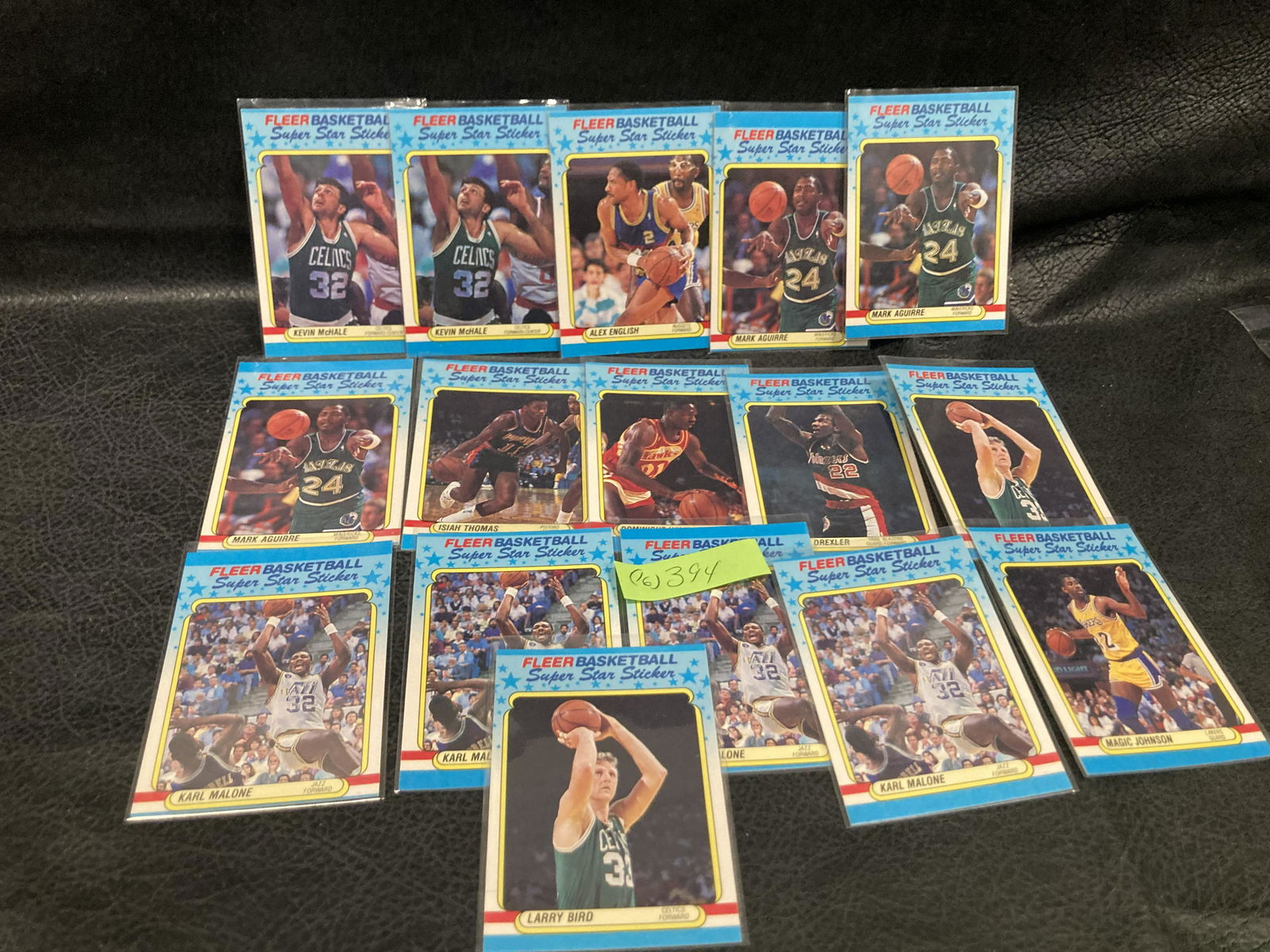 1988-89 Fleer Sticker Basketball Card Lot Of 16 Cards (1 of 3)