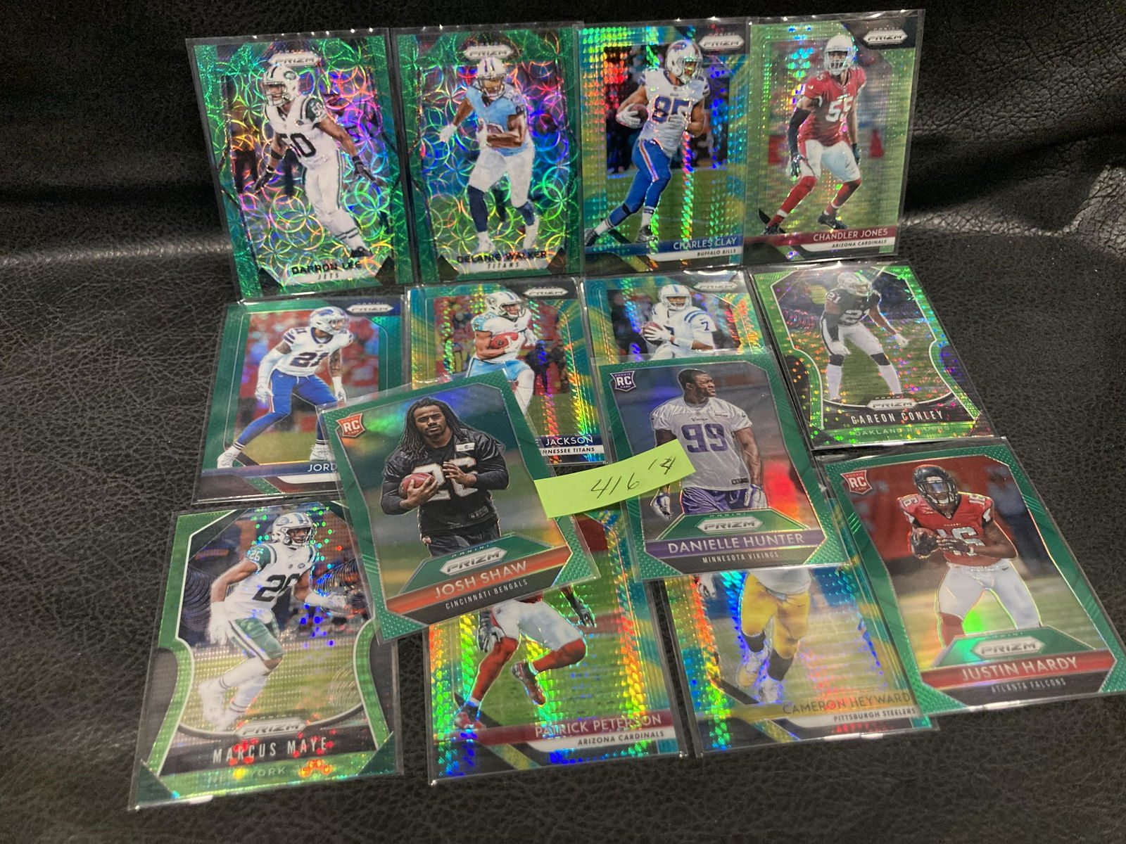 Mixed Lot of 14 Green Prizm Refractors Hyper Scope Other (1 of 2)