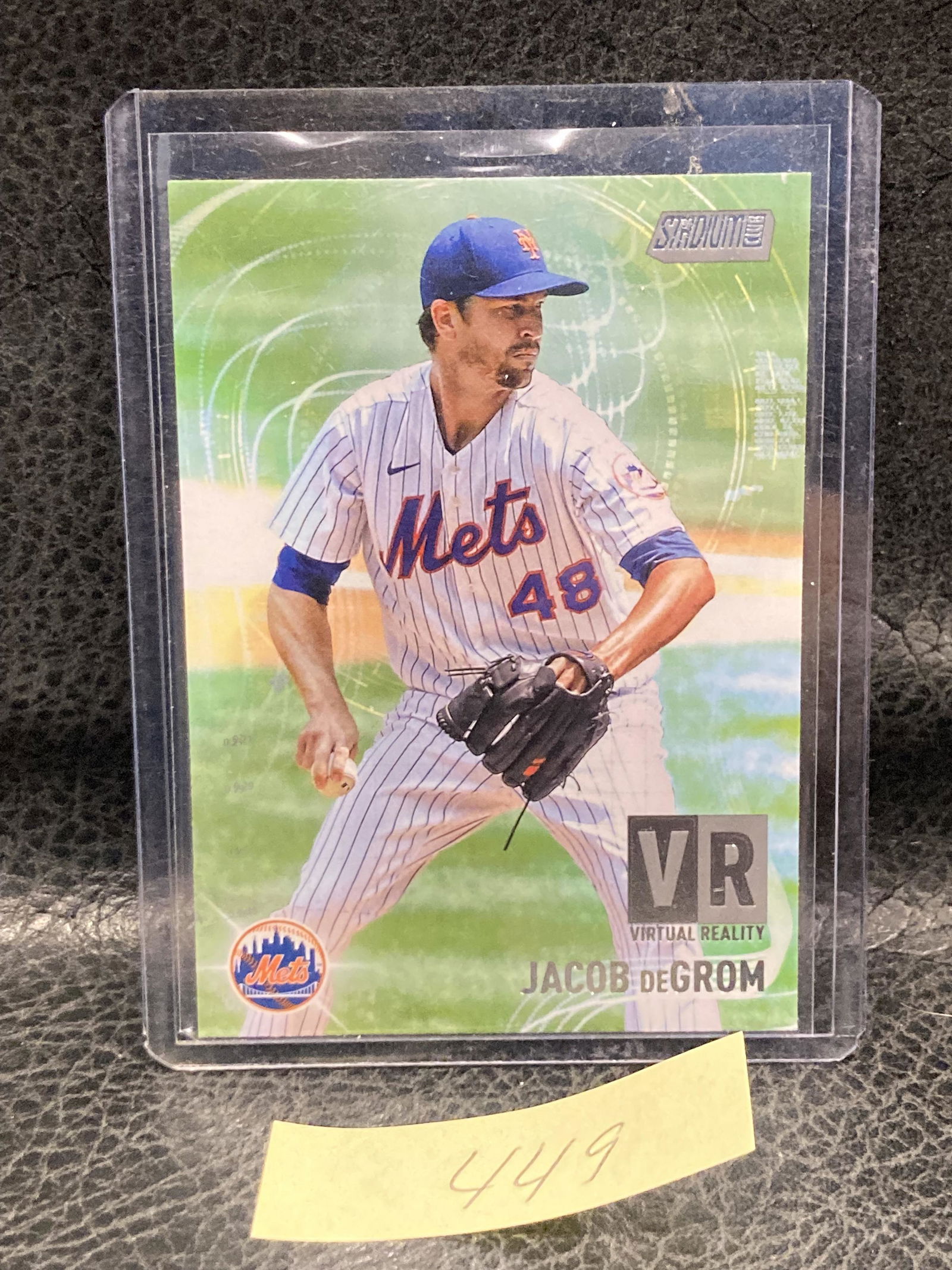 Jacob deGrom 2021 Topps Stadium Club VR Insert #VR-18 NY Mets (1 of 2)