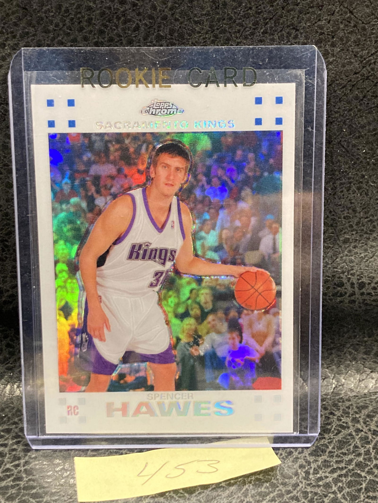 Spencer Hawes 2007 Topps Chrome Refractor /99 #118 Rookie RC (1 of 2)
