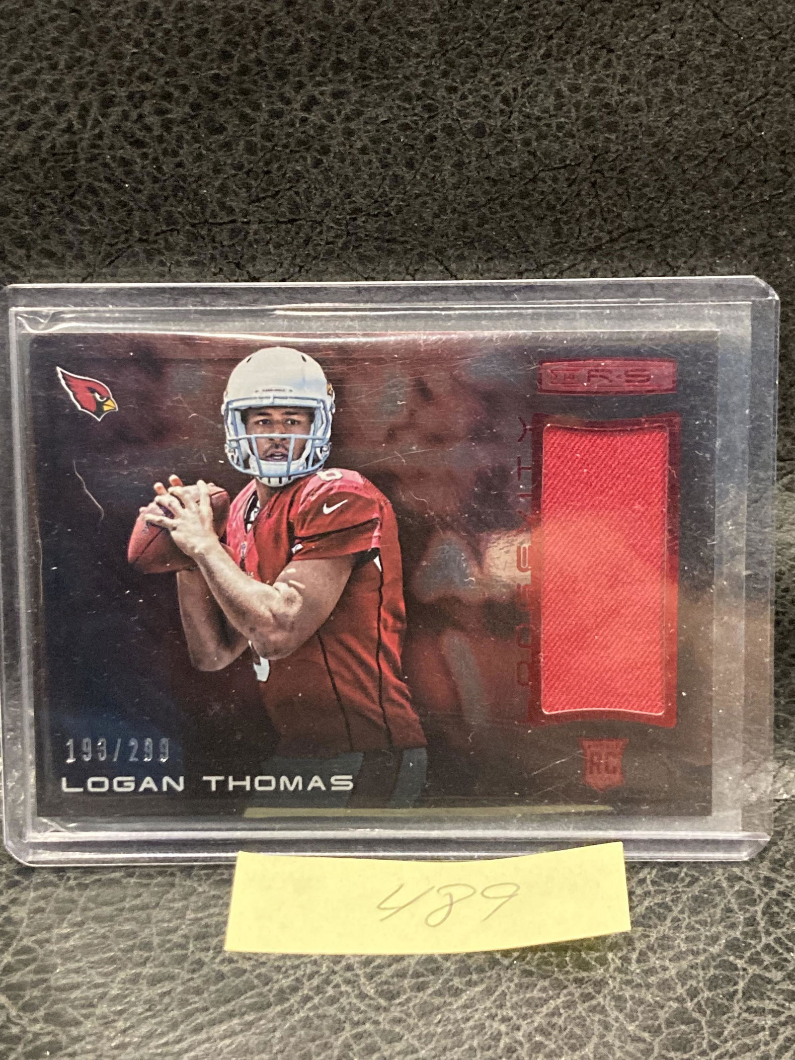 Logan Thomas 2014 Rookies And Stars Rookie Materials Longevity Ruby Jersey /299 (1 of 2)
