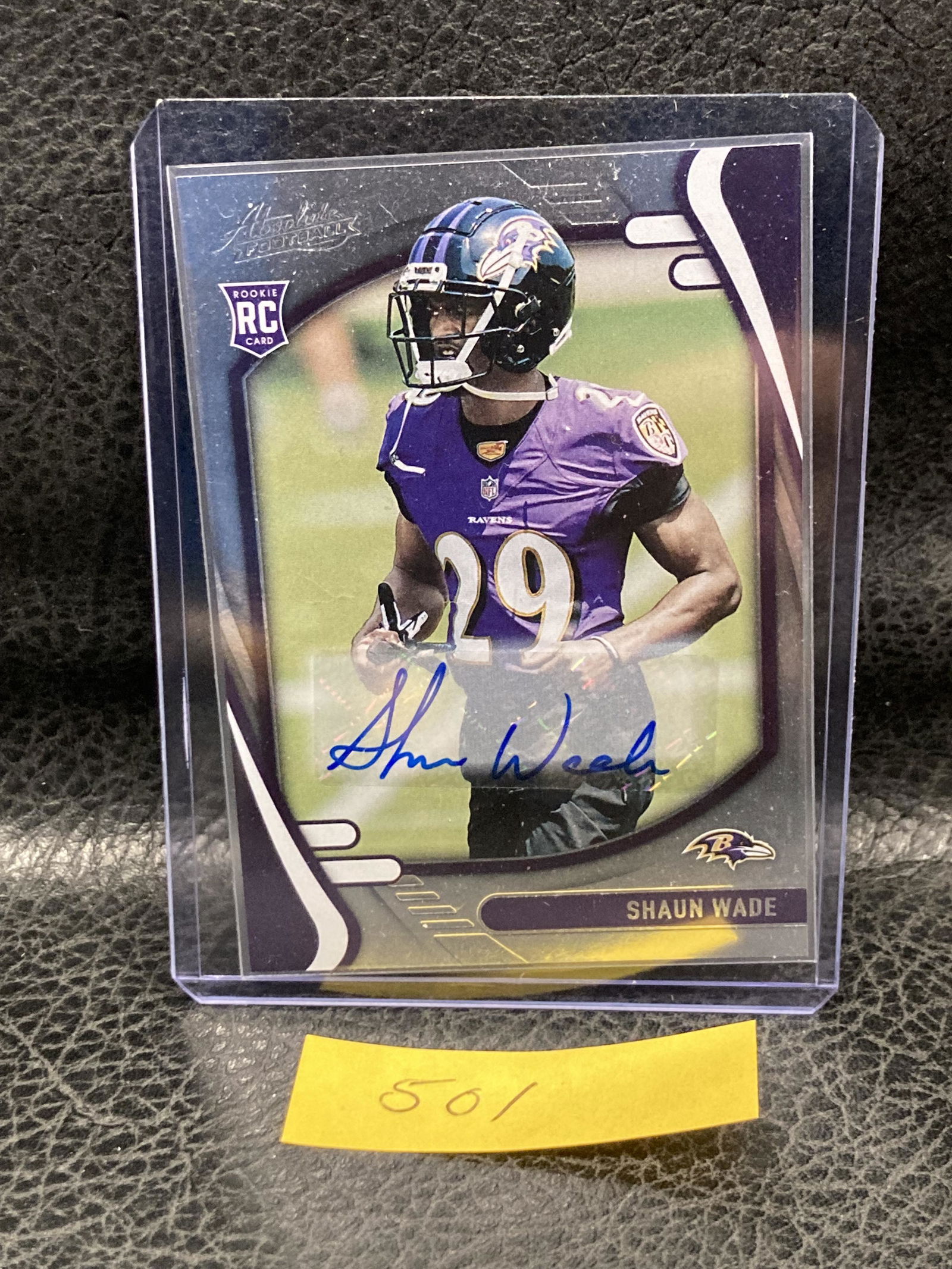Shaun Wade 2021 Absolute Spectrum Rookie RC Auto Raven (1 of 2)
