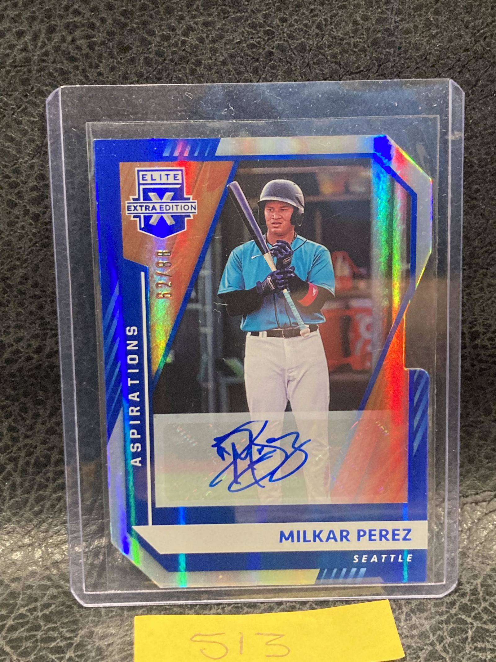 Milkar Perez2021 Elite Extra Edition Aspirations Die Cut auto #167 /88 (1 of 2)