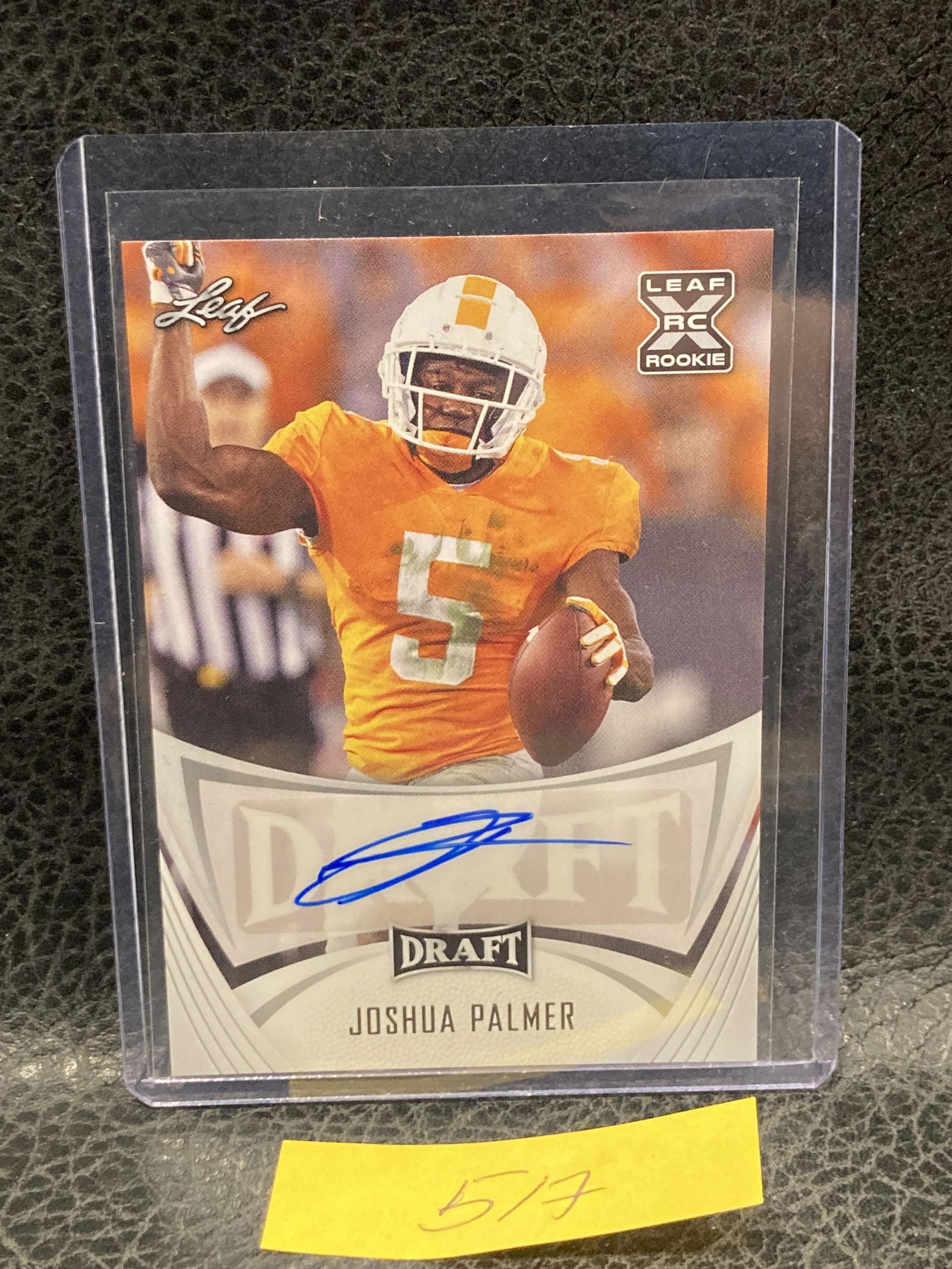 Joshua Palmer 2021 Leaf Draft Auto #BA-JP2 Rookie Tennessee Volunteers Mint (1 of 2)