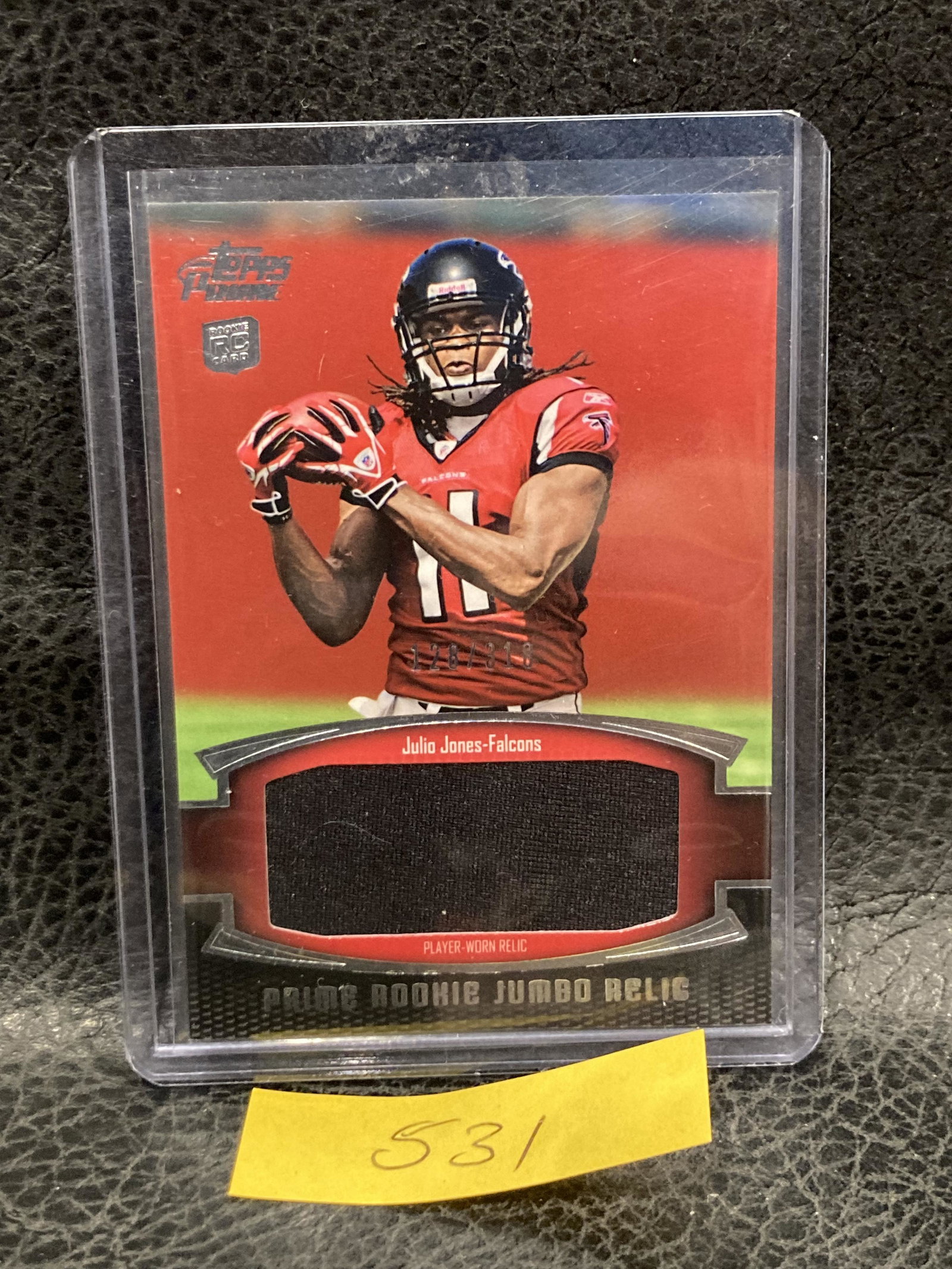 Julio Jones 2011 Topps Prime Prime Rookie Jumbo Relics #PRJ-JJ Rookie Rc (1 of 2)