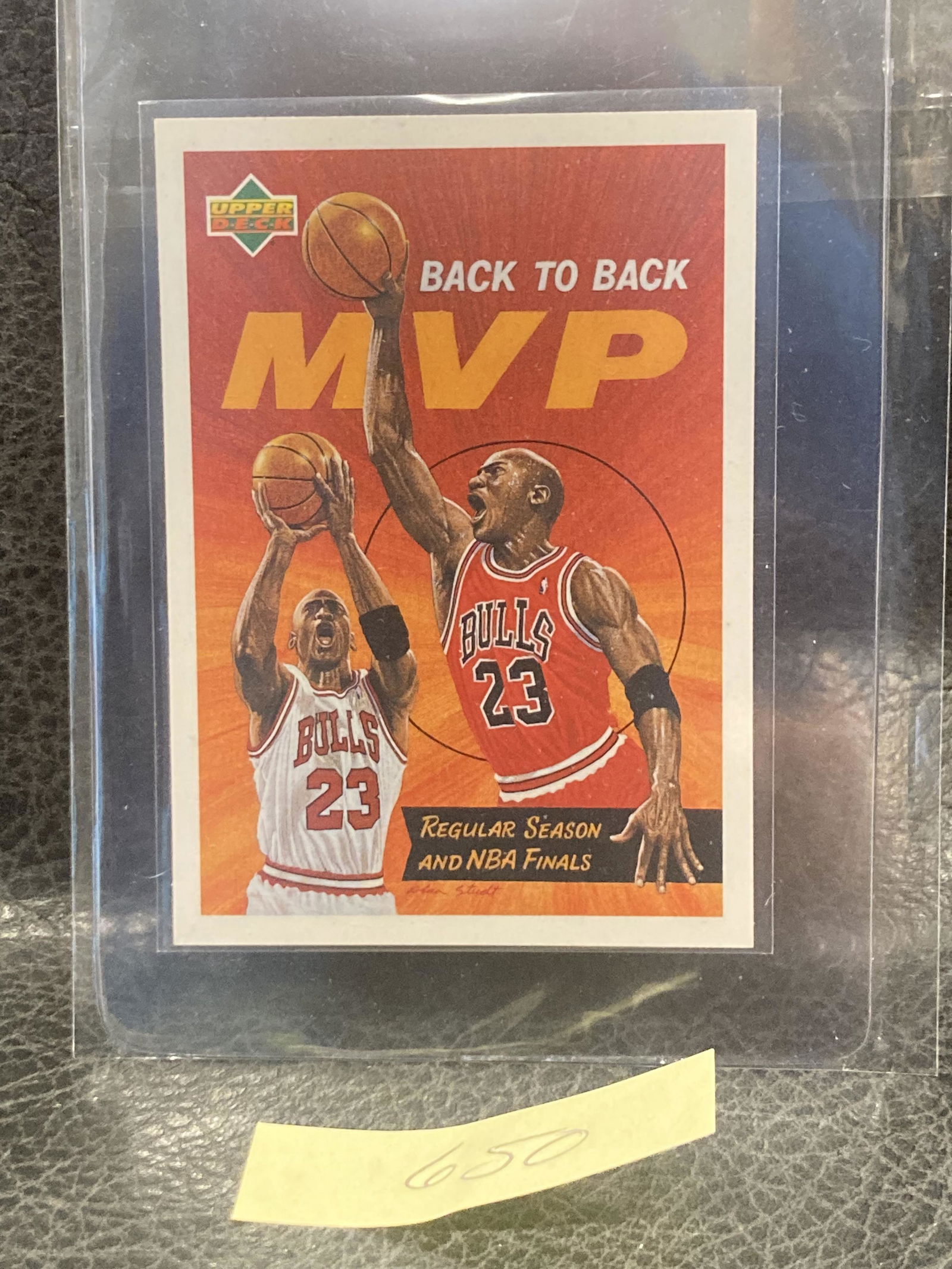 Michael Jordan 1991-92 Upper Deck Back to Back MVP Italian #107 Bulls HOF (1 of 2)