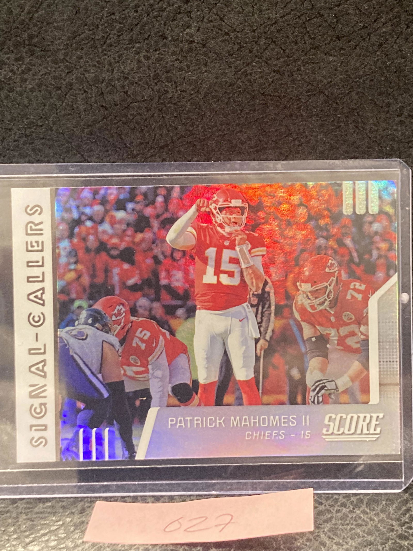 Patrick Mahomes 2019 Score Signal Callers #SC-18 Holo Foil Sp Kansas City Chiefs (1 of 2)