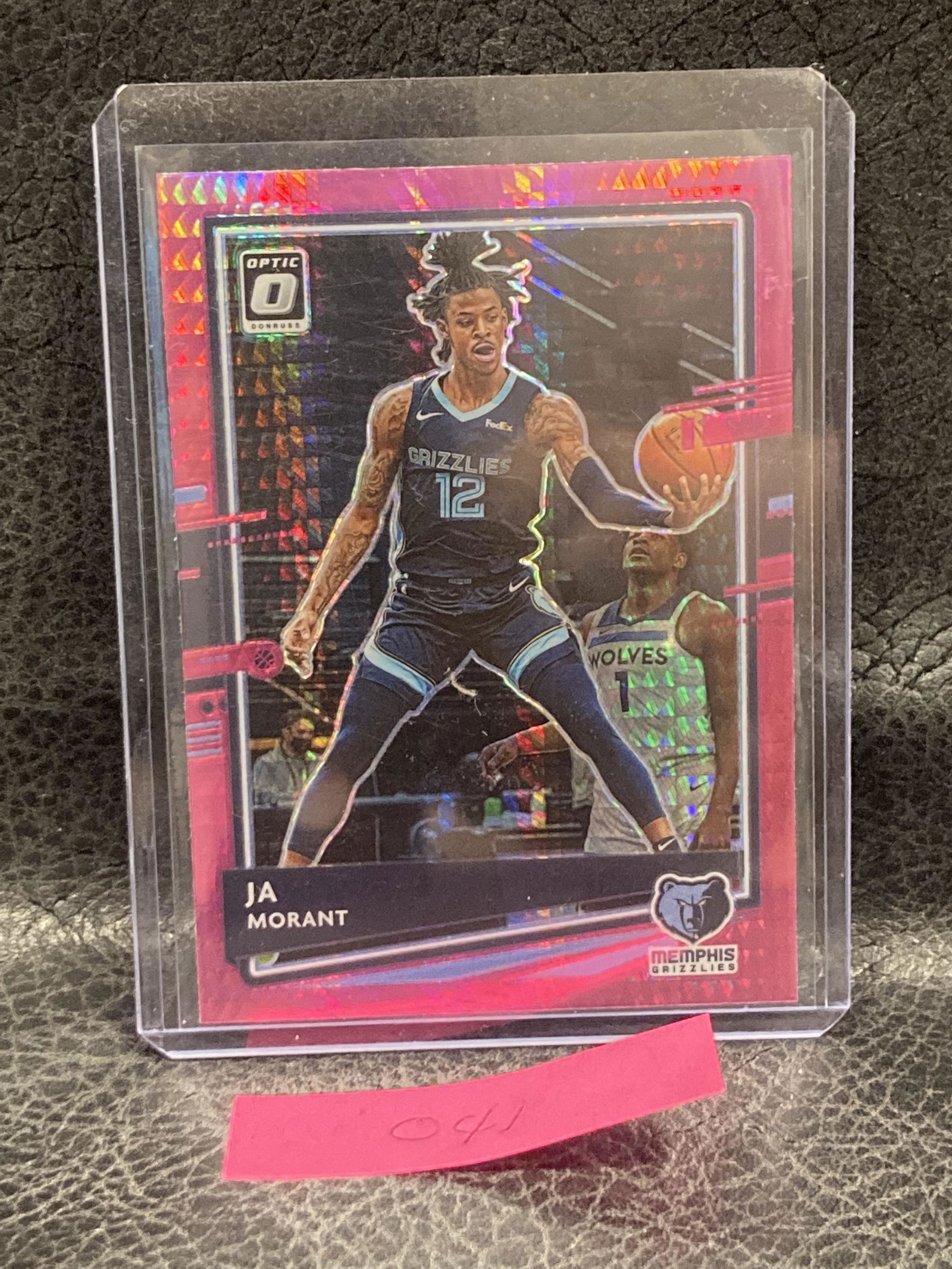 Ja Morant 2020-21 Donruss Optic Hyper Pink Prizm #117 Memphis Grizzlies (1 of 2)