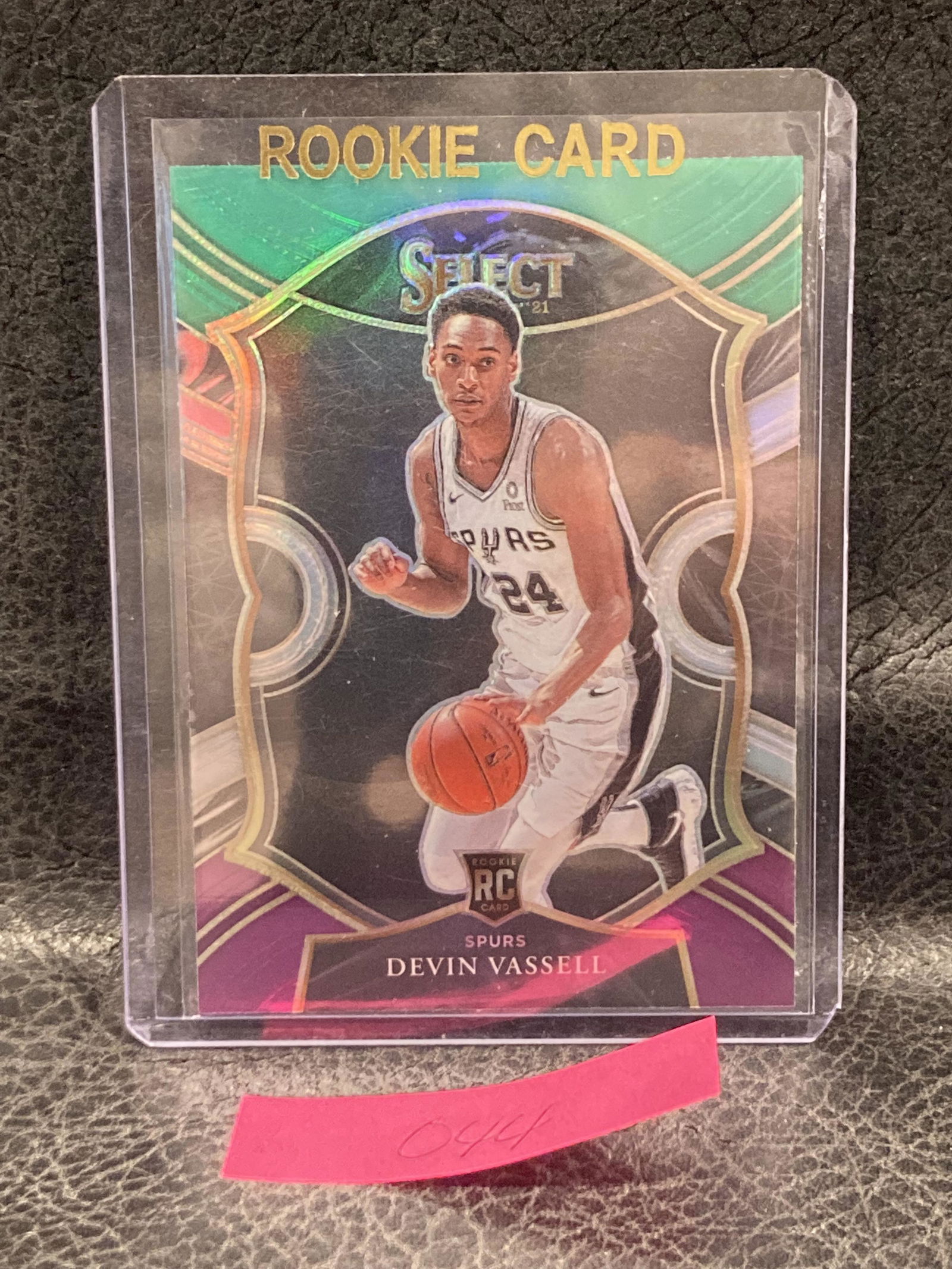 Devin Vassell 2020-21 Select Basketball #71 Rc Green White Purple Prizms (1 of 2)