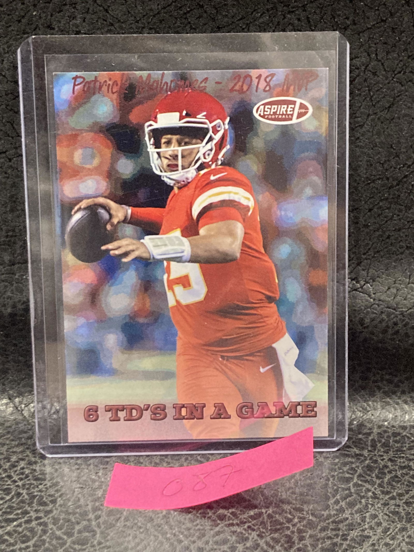 Patrick Mahomes Ii 2019 Sage Aspire 6 Tds In A Sigle Game #ASP-5 Chiefs (1 of 2)