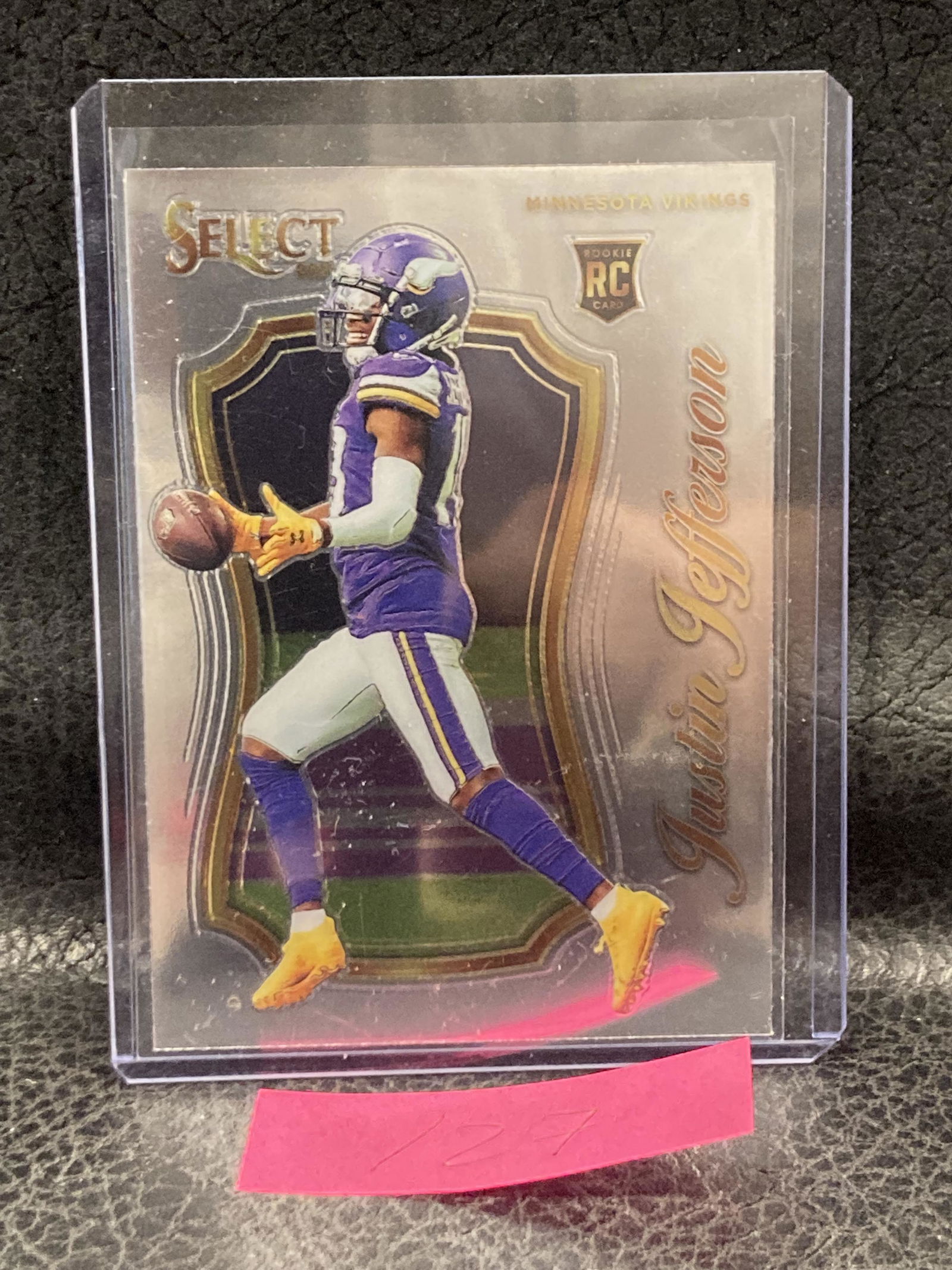 Justin Jefferson Vikings Rookie Card #9 2020 Select Certified (1 of 2)