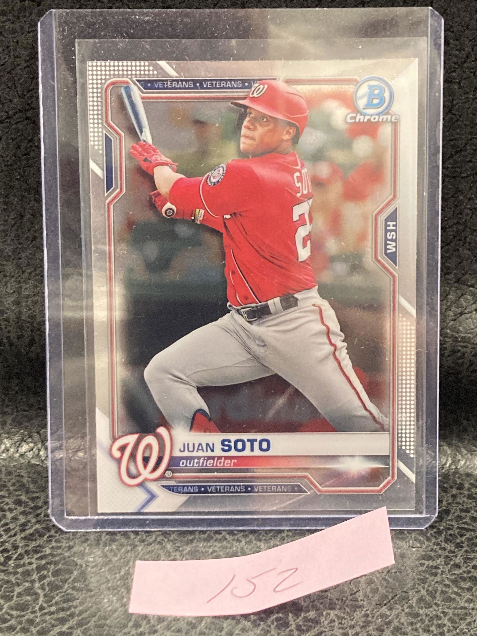 Juan Soto 2021 Bowman Chrome Refractor #84 Washington Nationals (1 of 2)
